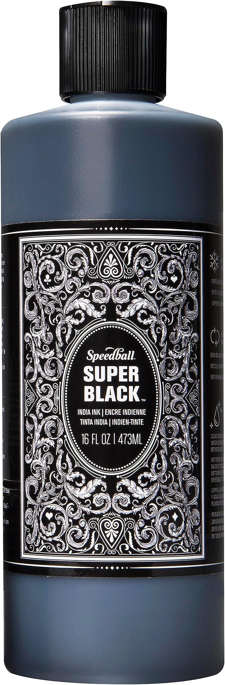 Speedball Super Black India Ink,Black,16 OZ,404696