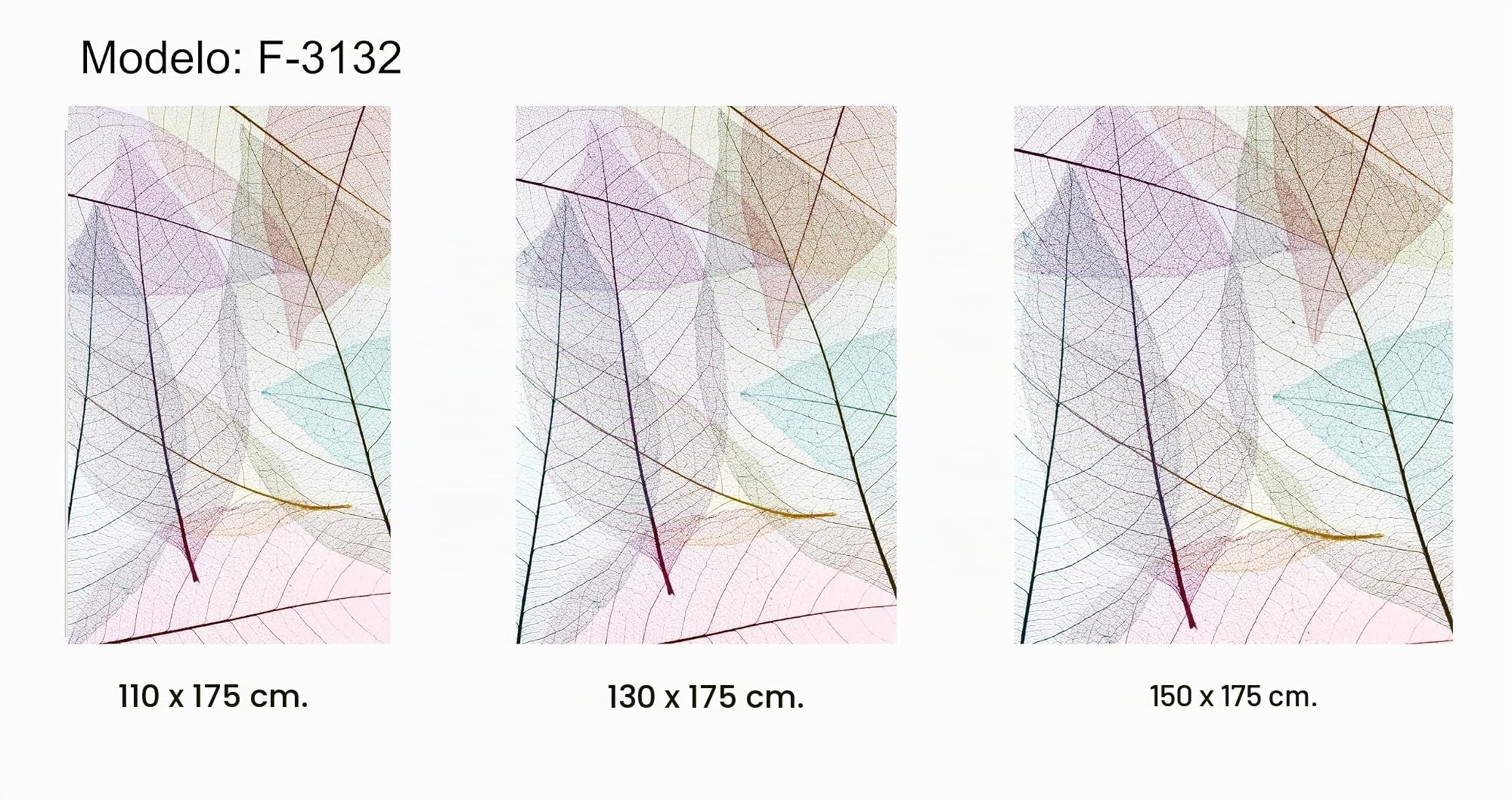 Estoralis Flores y Plantas | Estor Enrollable Diseño Moderno | Translúcido Estampado Digital | Modelo F-3132 | 150 x 180 cm (Ancho/Alto) Tamaño Tela 147 x 175 cm | Estores para Ventanas y Puertas