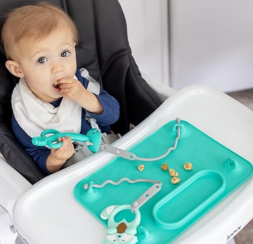 Miniatura 4 de Busy Baby Cuchara de dentición - Mordedor 2 en 1 y cuchara de entrenamiento para autoalimentación, apta para lavavajillas, sin BPA, silicona