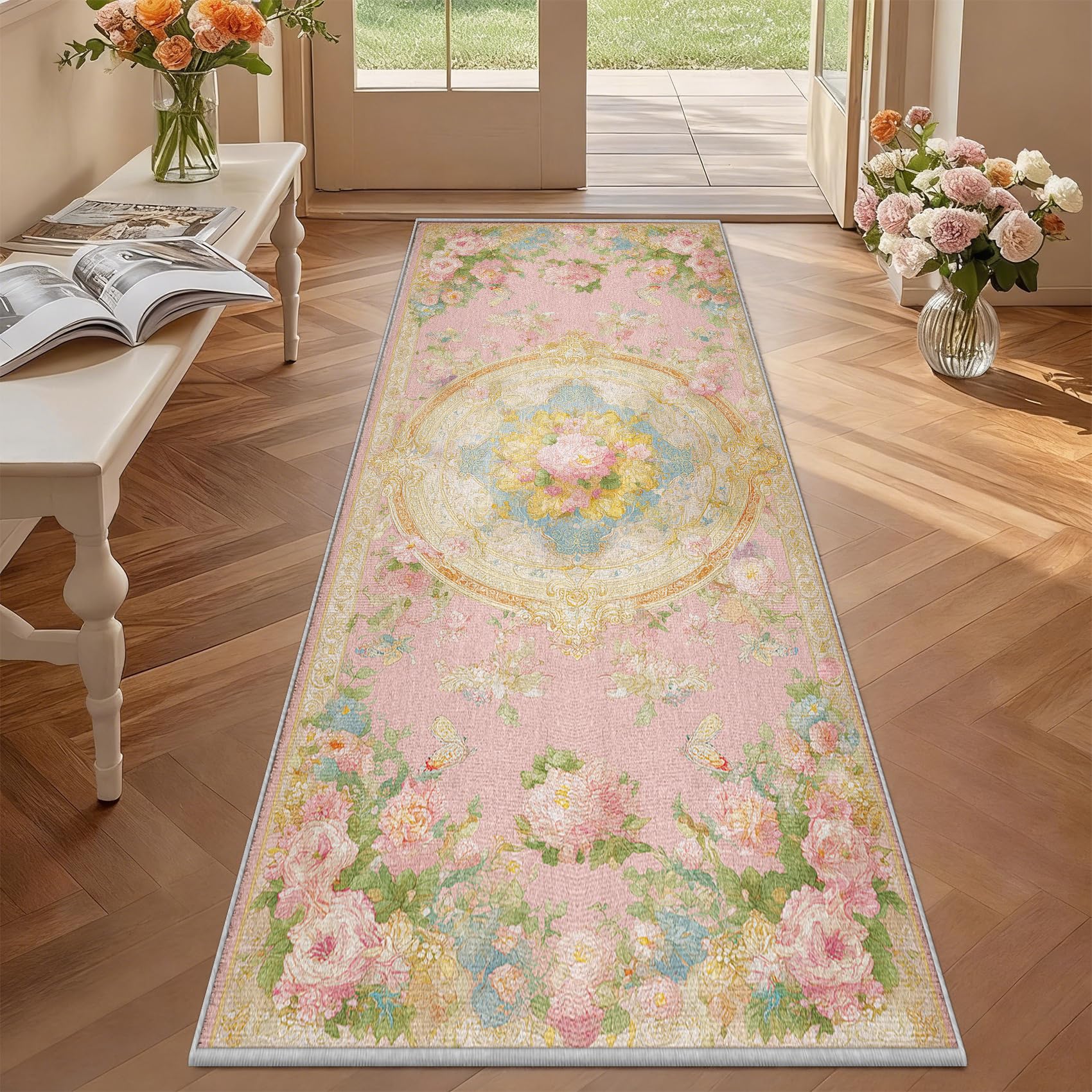 Tapis couloir antidérapant lavable pour éliminer les glissades dans l'entrée et la cuisine