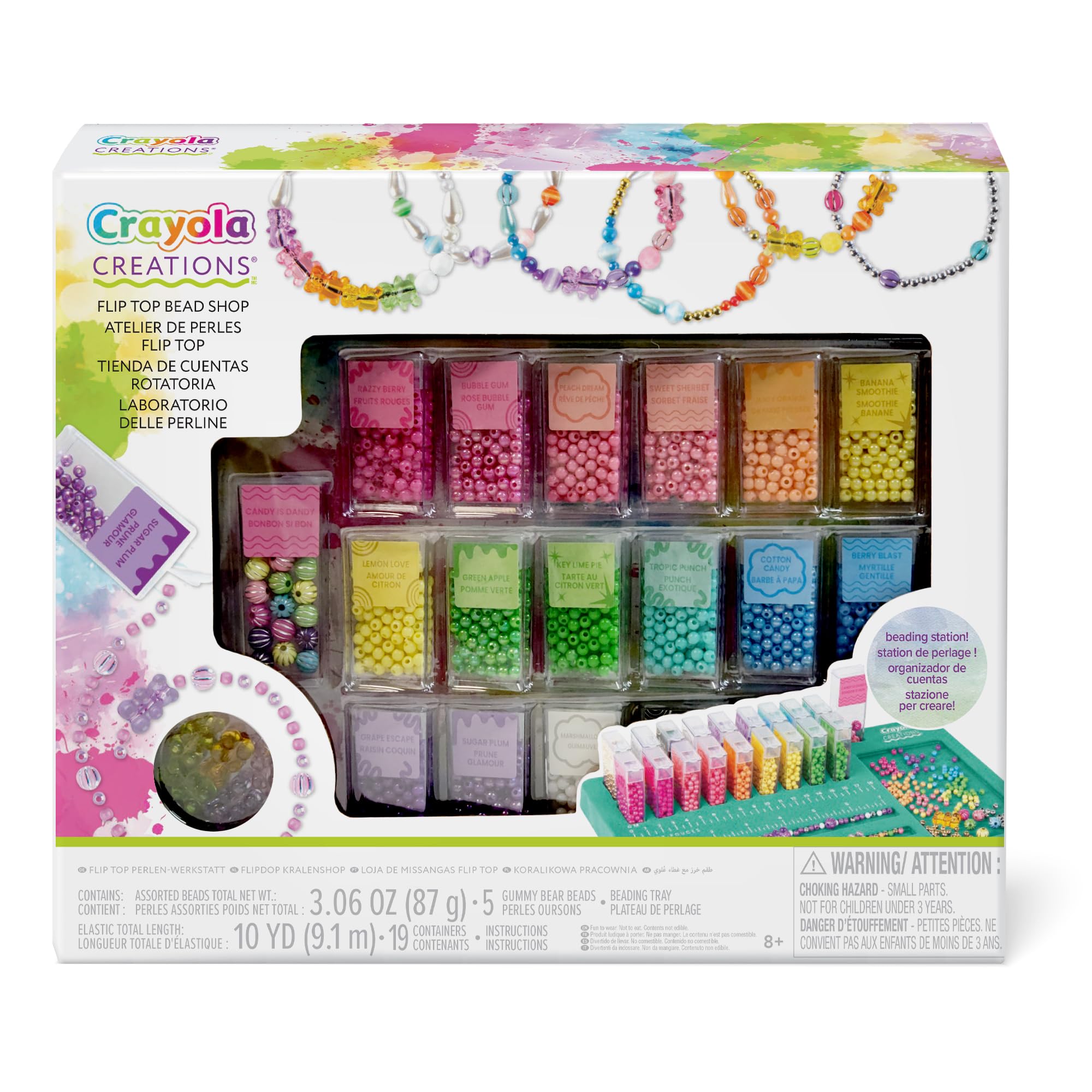 CRAYOLA Creations - Laboratorio delle Perline, Set per Creare Gioielli Personalizzati con 2500 pezzi, Attività Creativa e Regalo per Bambine, da 8 anni, 04-2963