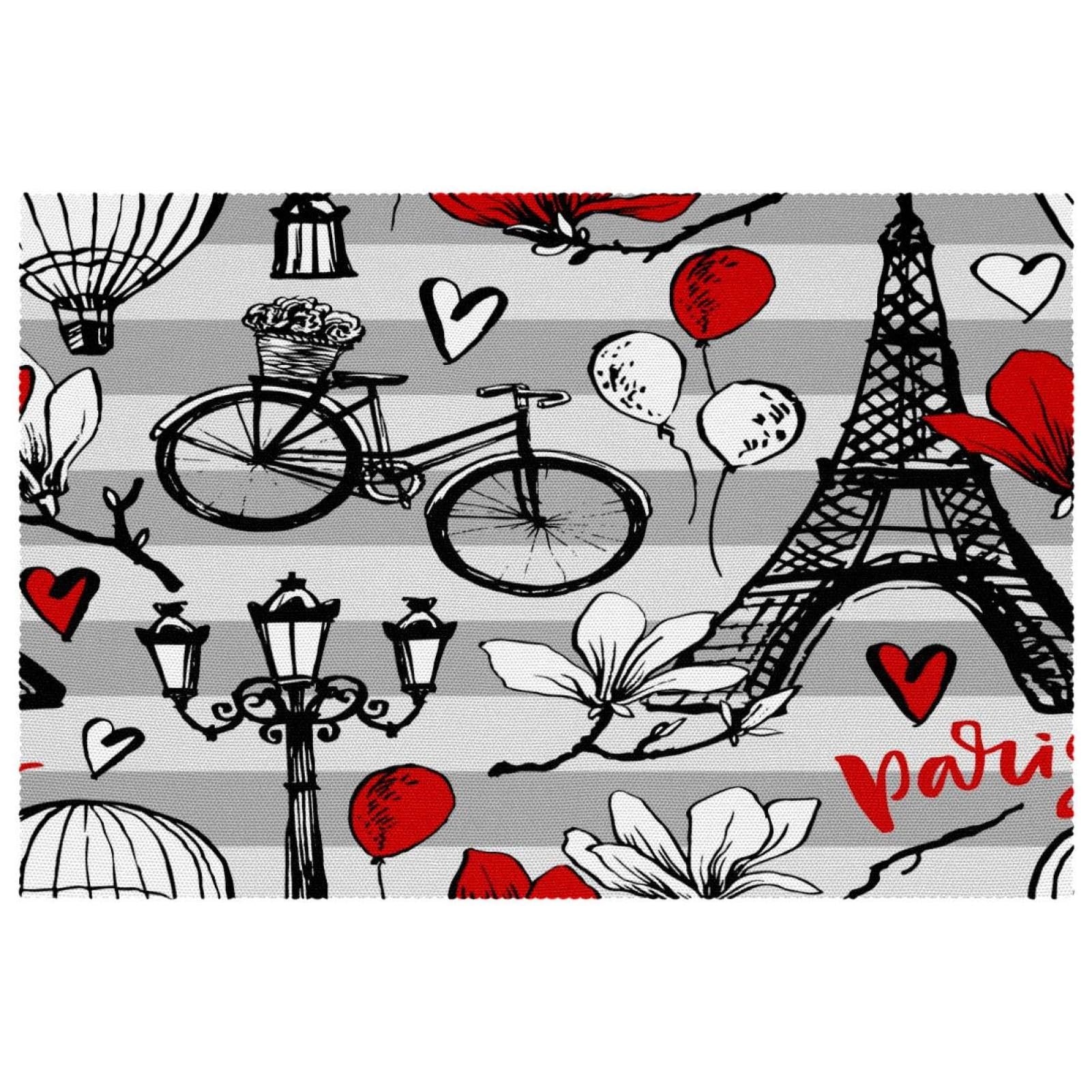 Sets de table 30,5 x 45,7 cm parfaits pour vos dîners parisiens