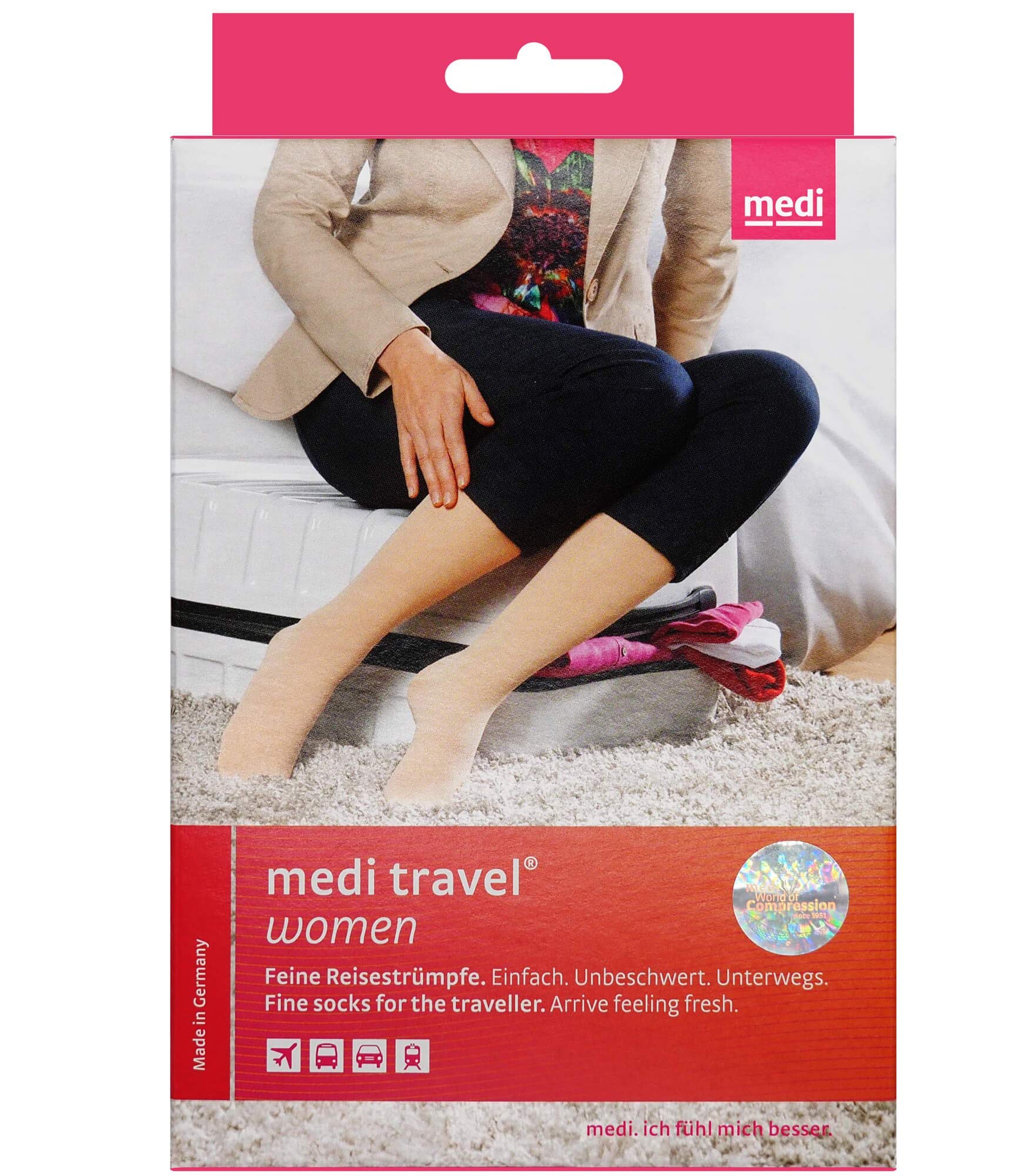 medi travel for women - Reisestrümpfe Damen I Kompressionsstrümpfe für Damen
