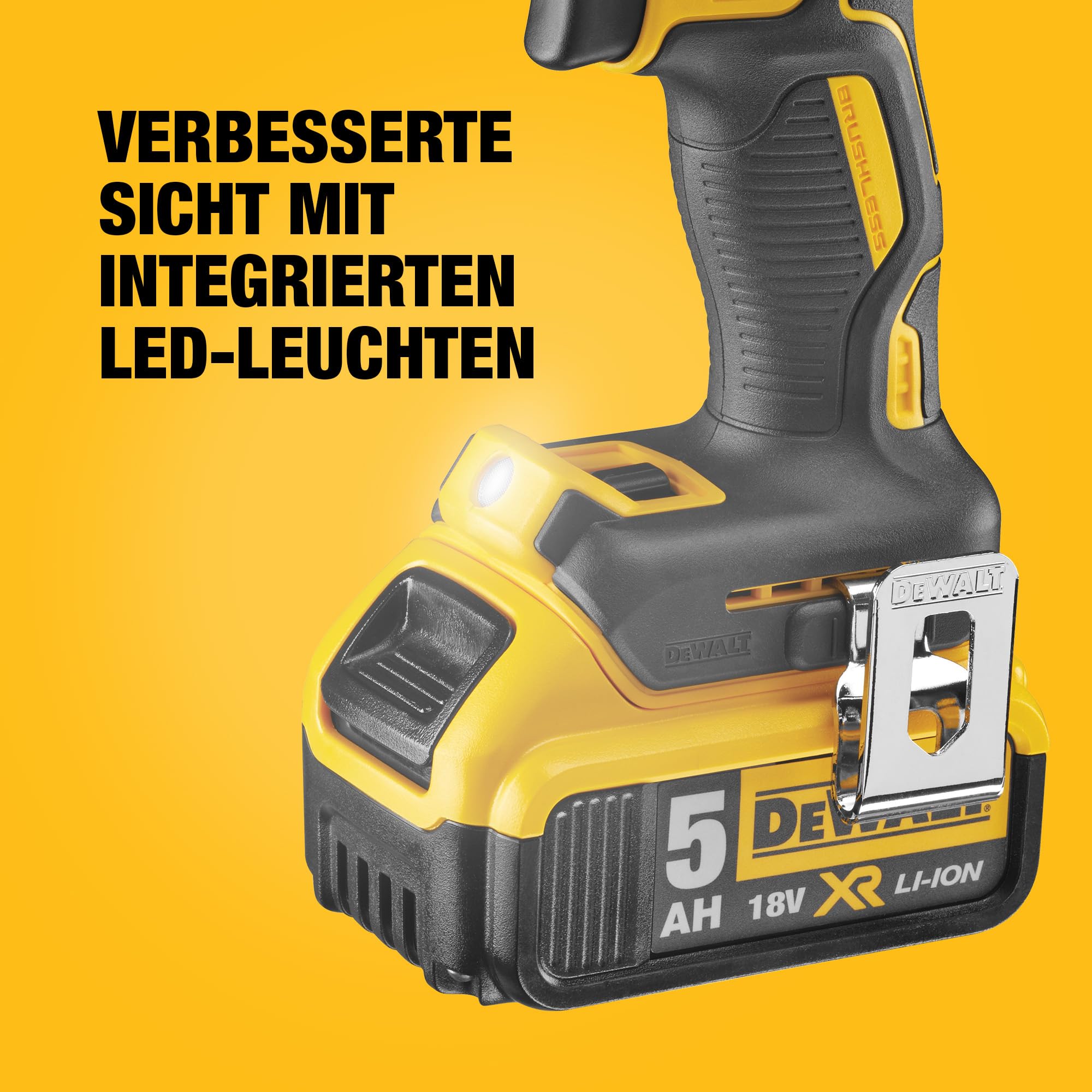 DEWALT 18V Akku-Kombopack – Schlagbohrschrauber DCD796 & Schlagschrauber DCF887, 2x 5,0Ah Li-Ion Akku, Schnellladegerät, Tough Box
