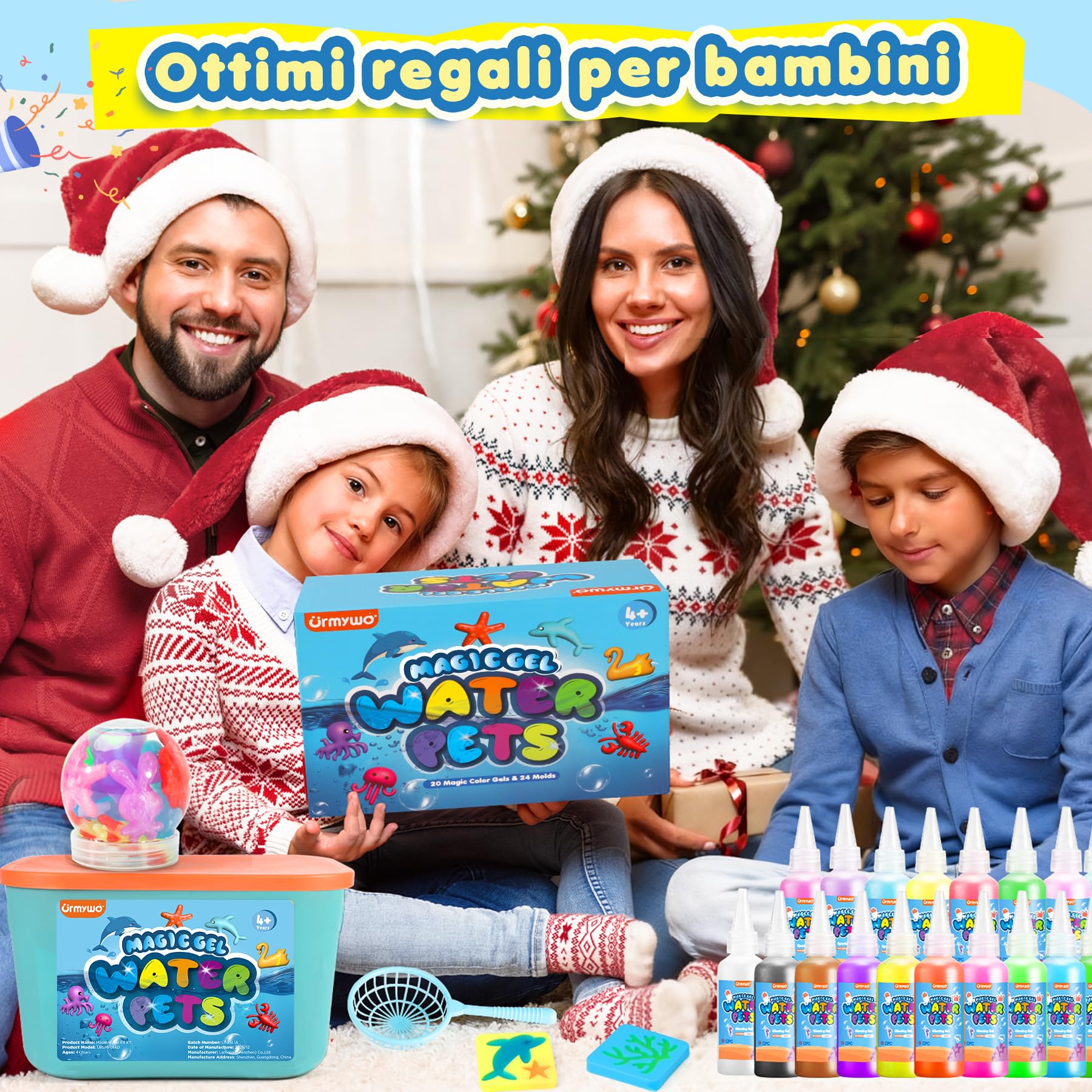 URMYWO Magic Water Gel Toy Kit fai da te 3D magico gel d'acqua