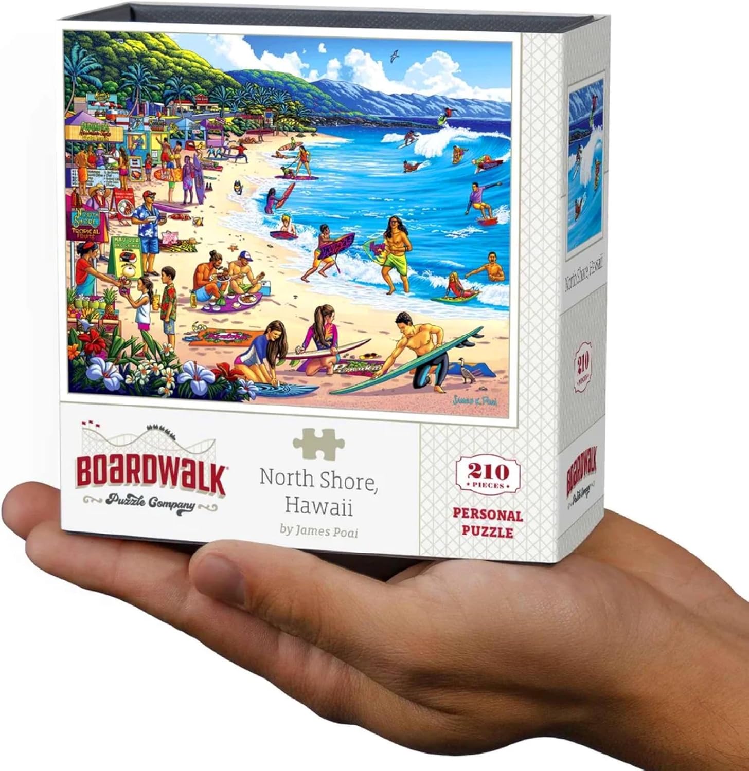 Boardwalk Puzzles North Shore, Hawaii - Personal Puzzle, 210 Piece Jigsaw Puzzle for Adults