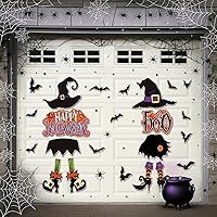 Vista 1 de Kanayu 17 calcomanías magnéticas de Halloween para decoración de garaje de Halloween, sombrero de bruja, murciélagos magnéticos, decoración