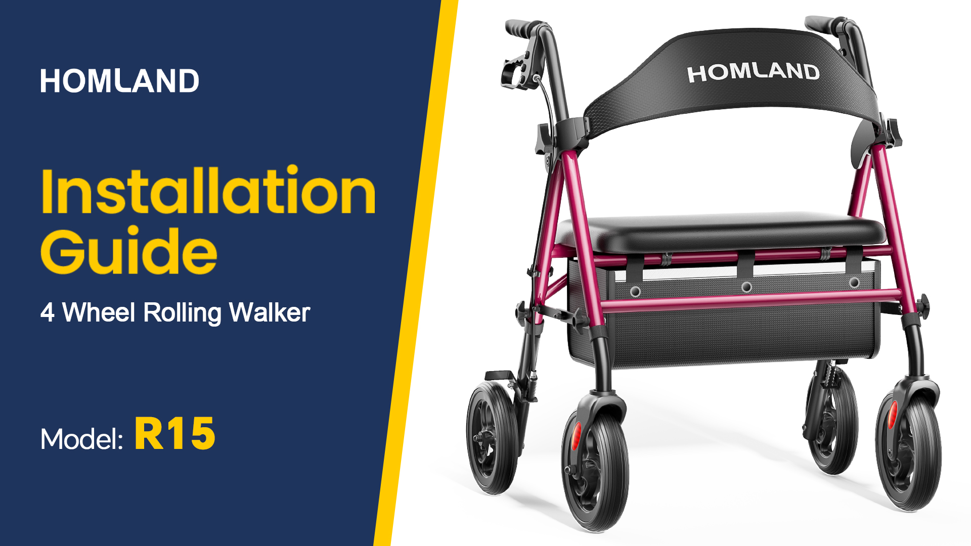 Amazon.com: HOMLAND Bariatric Walkers for Seniors, 500lb Heavy