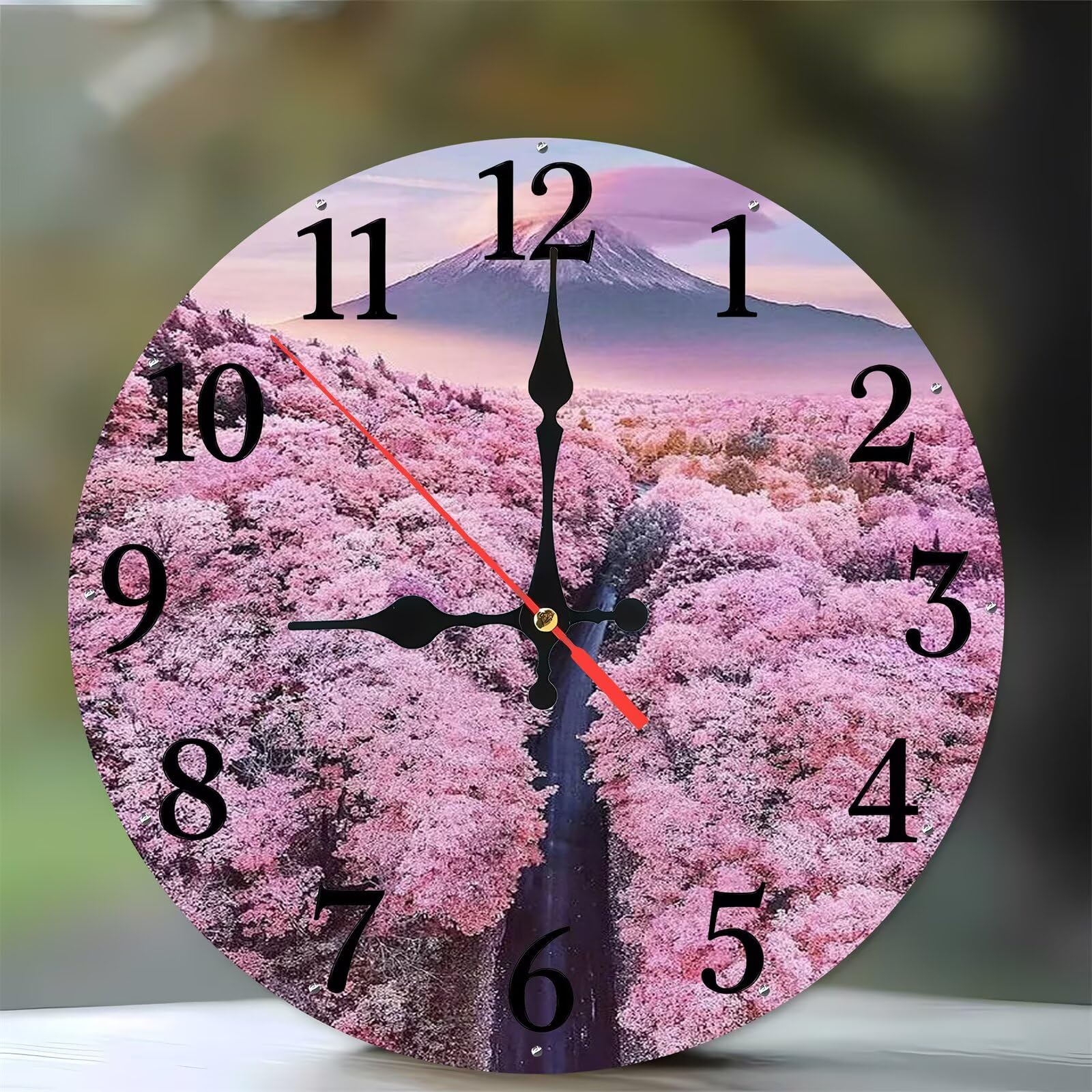 Horloge Murale Moderne Bois Sans Tic-Tac de 35 cm pour un Sommeil Profond en Chambre