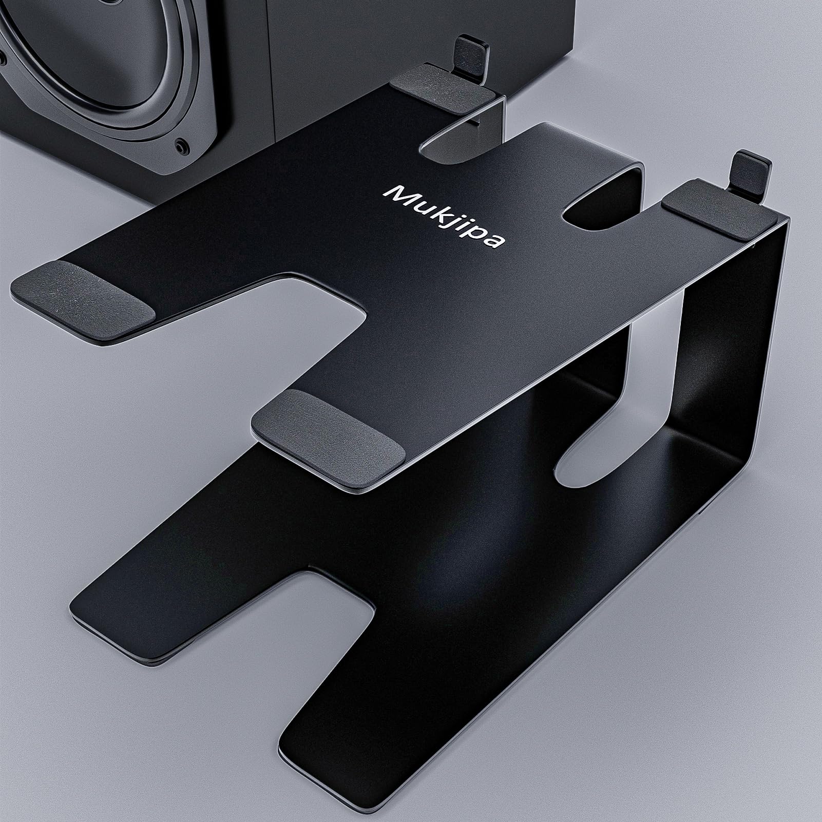 Amazon | Mukjipa AB-M スピーカースタンド 卓上 小型スピーカーアルミ