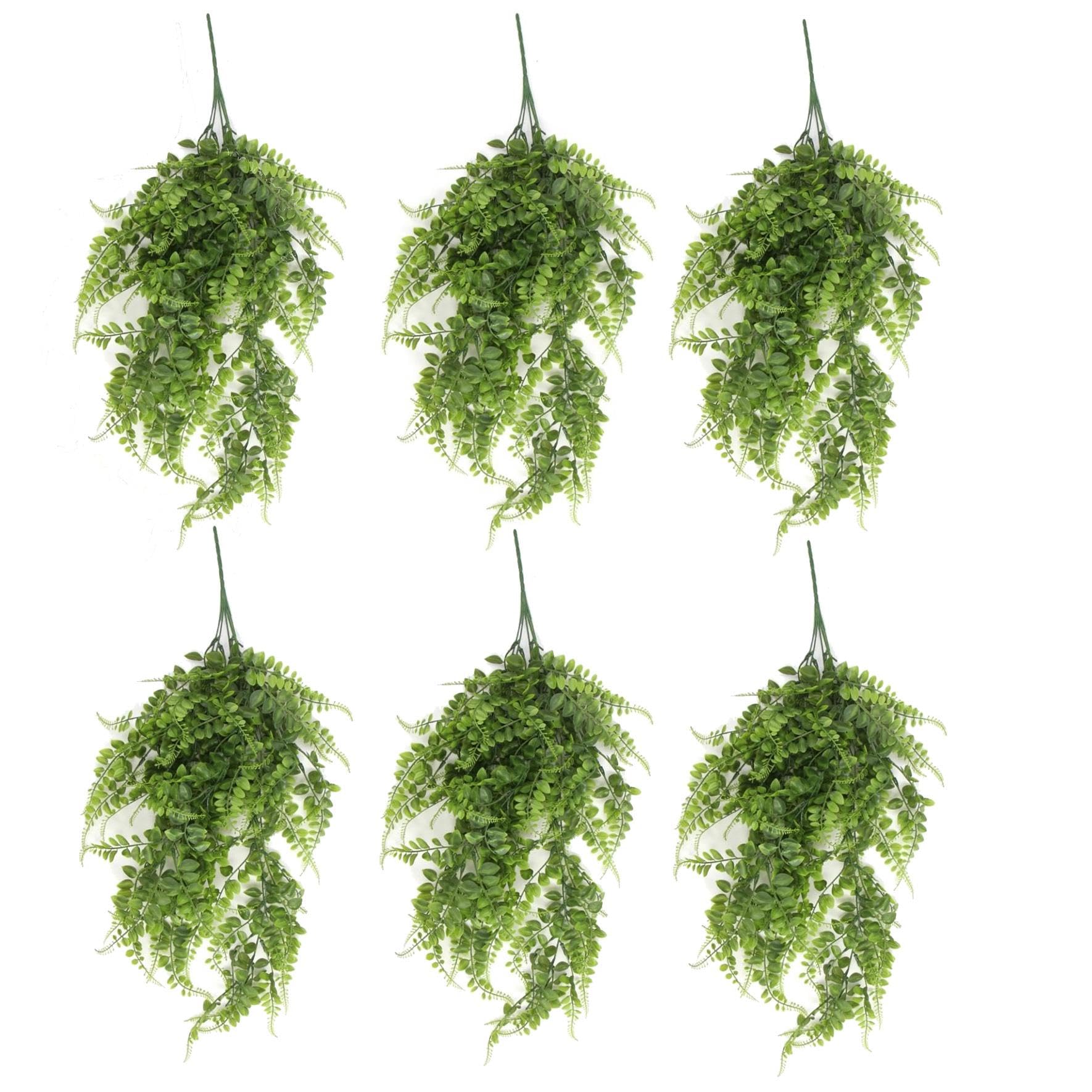 Leaf 6 X 85Cm Green Pothos Artificial Hanging Plants Multipacks Fire Resistant Uv Resistant,
