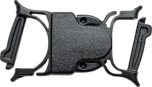 GEAR AID Hebilla de doble barra de presión, 1", negra