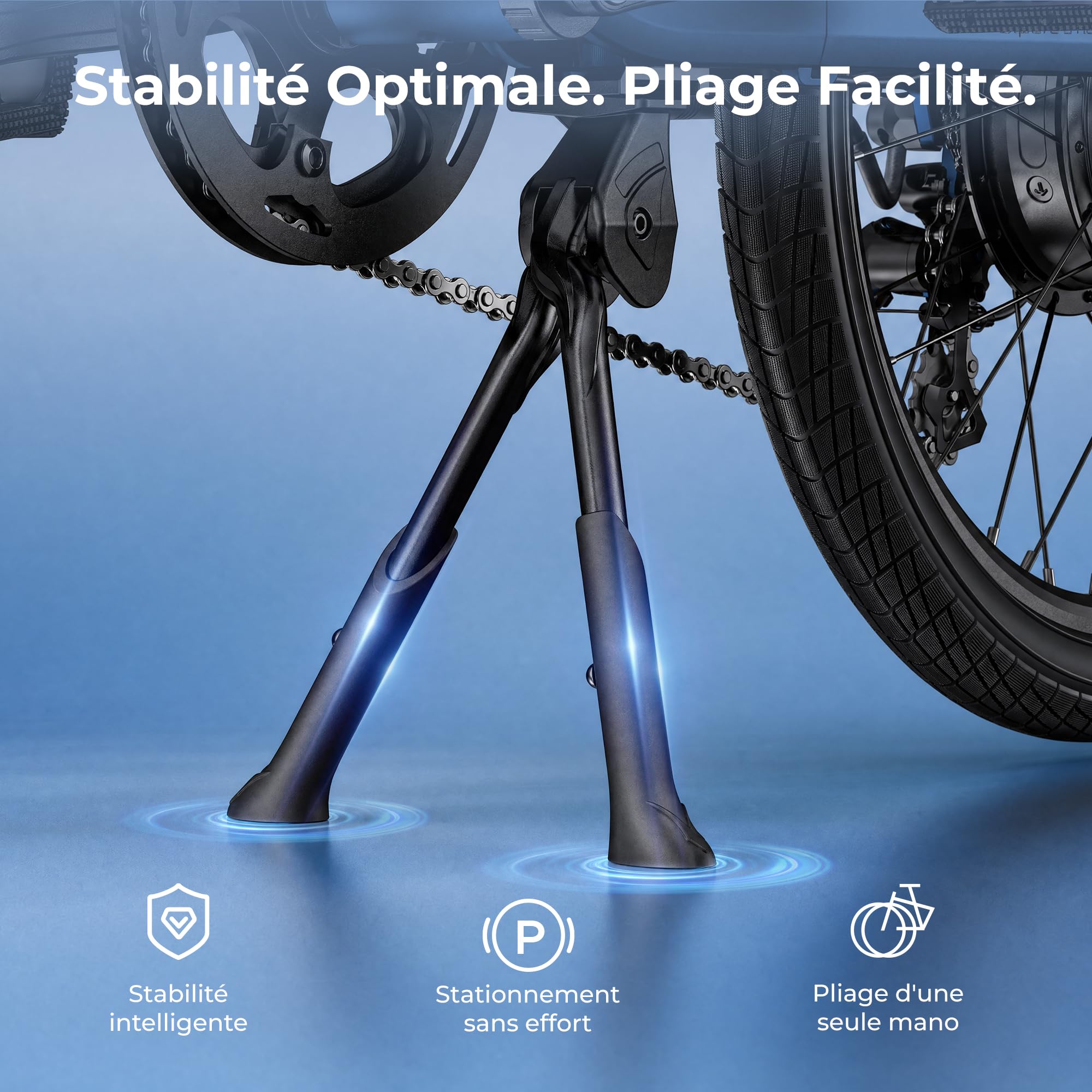 ENGWE O20 Velo Electrique Pliable,Compact Vélo électrique | Moteur de 250 W, Batterie amovible de 48 V et 15 Ah, Autonomie 80–140 km, Connectivité via une APP, Déplacements urbains
