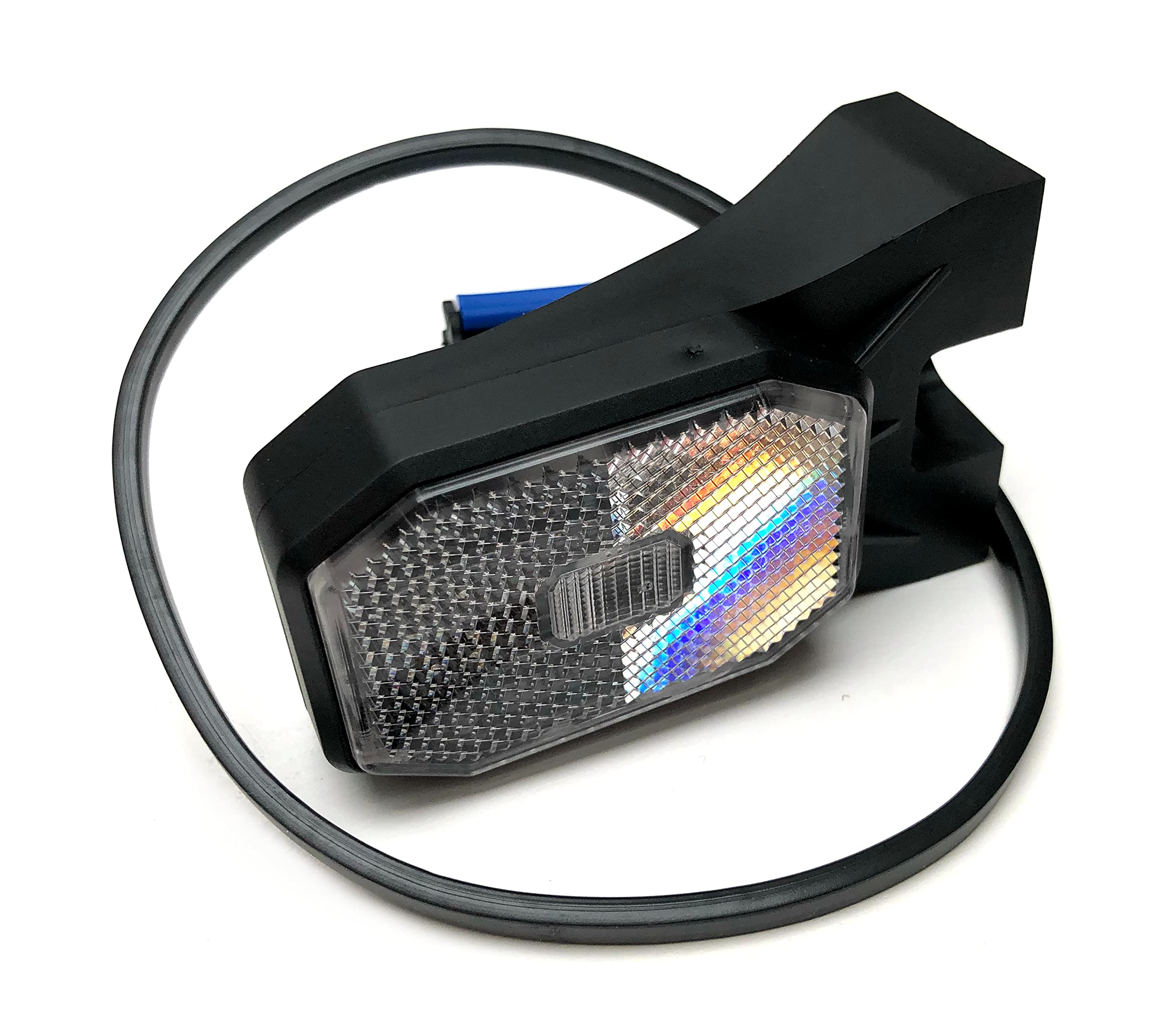 2x LED Umrissleuchte mit Reflektor – 12V/24V Begrenzungsleuchte für Anhänger, LKW, Wohnwagen, Trailer – E9 zugelassen, stoßfest, 5 Varianten (Weiß + Winkelhalter + Schnellanschluss Typ QS075)