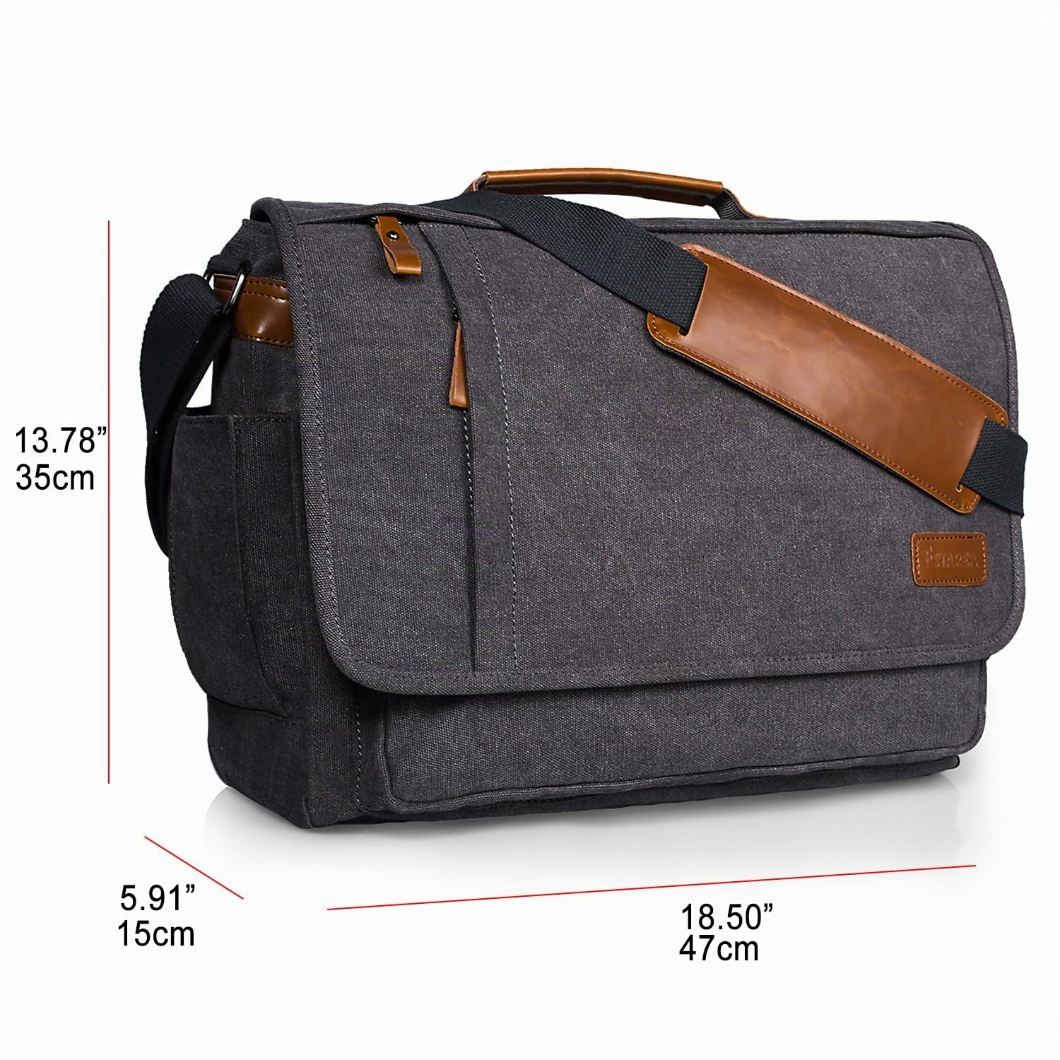 Estarer Borsa per pc 17-17.3 Pollici Borsa a tracolla da Lavoro Università in Tela Impermeabile
