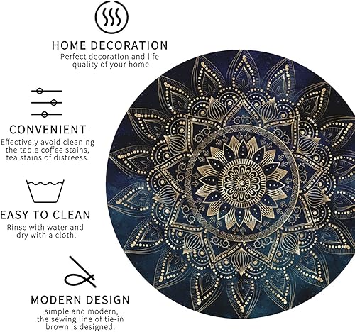 Miniatura 4 de Juego de 6 posavasos de tortuga marina para bebidas, posavasos absorbentes de piel sintética para mesa de café, decoración del hogar, regalo de