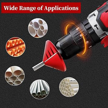 PVC Chamfer Tool, 2 in 1 Inner Outer Deburring Tool for CPVC ABS PP PE Pipe, OD 0.92 to 3.89, ID 0.75 to 3.5