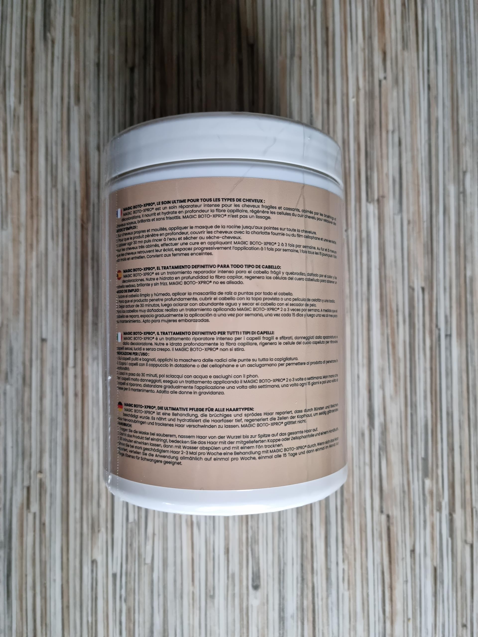 Magic Boto-xpro Haarpflege I Haar-Boto-xpro Pflege für geschädigtes Haar – spendet Feuchtigkeit, repariert und stärkt das Haar Keratin – Made in France (Weißer Moschus)