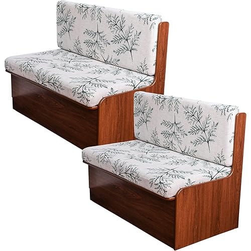 KRFOONN RV Dinette Cushion Covers Stretch Sofa Seat Slipcovers Replacement Camper Cushions Slipcover Couch Cushion Slipcovers for RV Camper Car Bench Seats (2 Backrest Cover & 2 Bench Cover, 22)