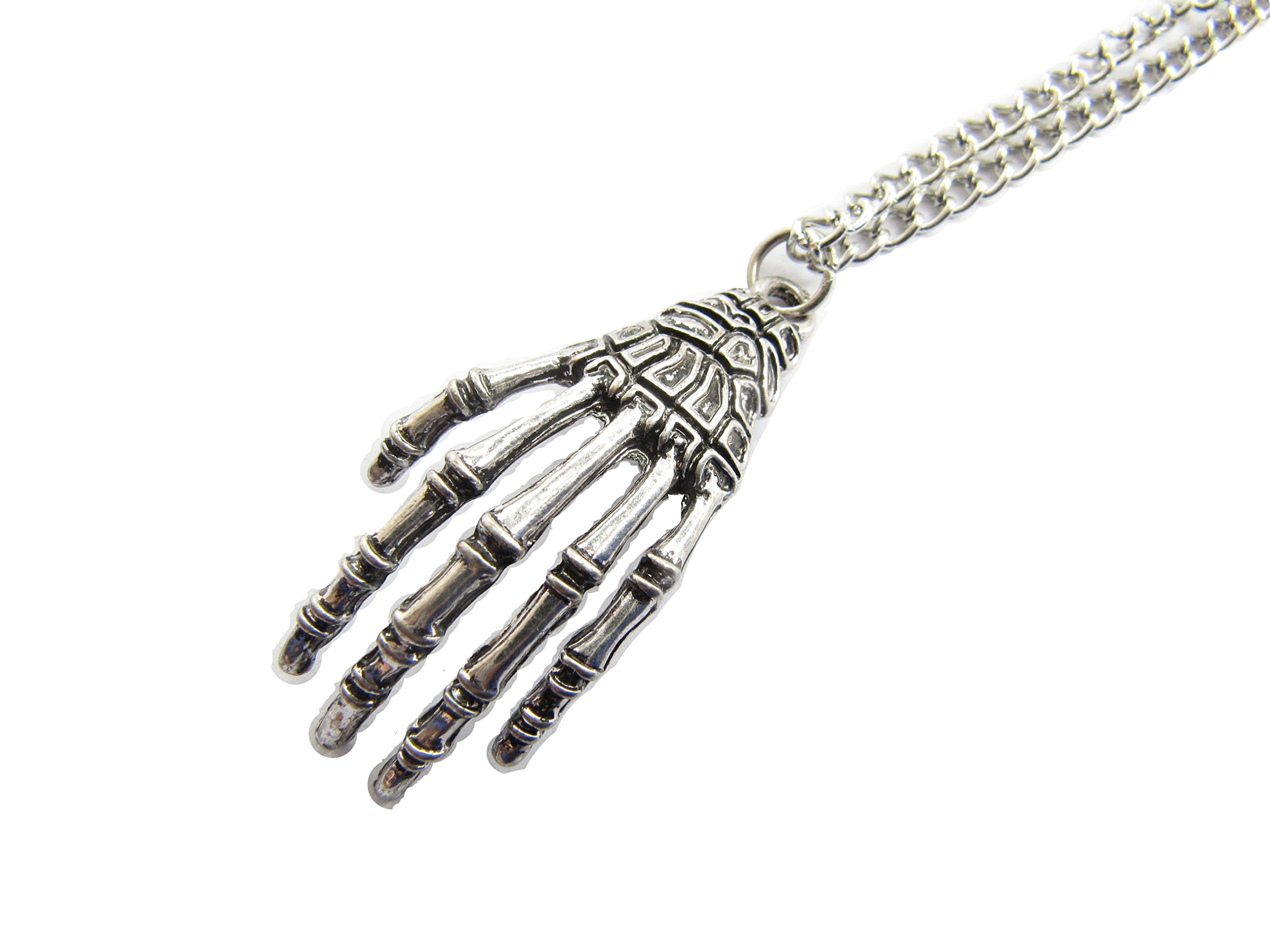 Skeleton Hand Necklace Skull Jewelry Skeleton Necklace Skeleton