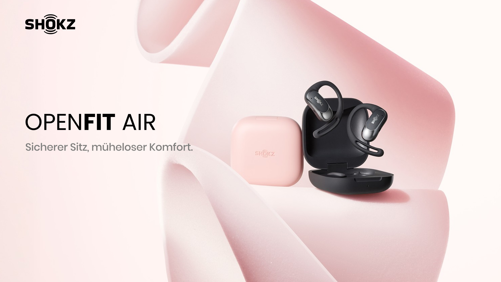 SHOKZ OpenFit Air Open-Ear-Kopfhörer, True Wireless Bluetooth