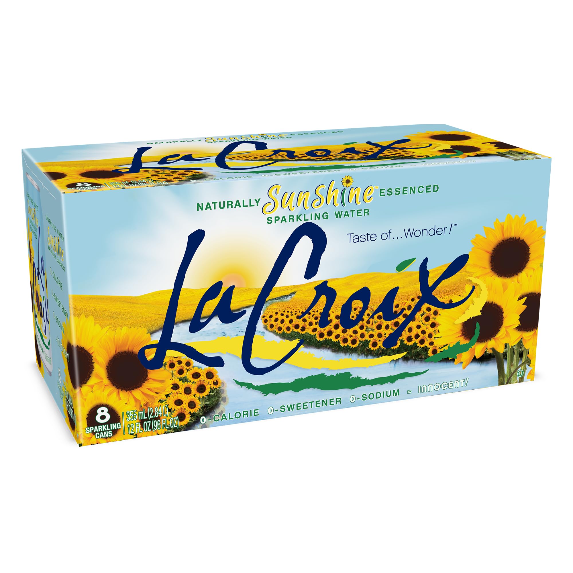 Amazon.com: La Croix Sparkling Water, Sunshine, 8 Pack – Zero