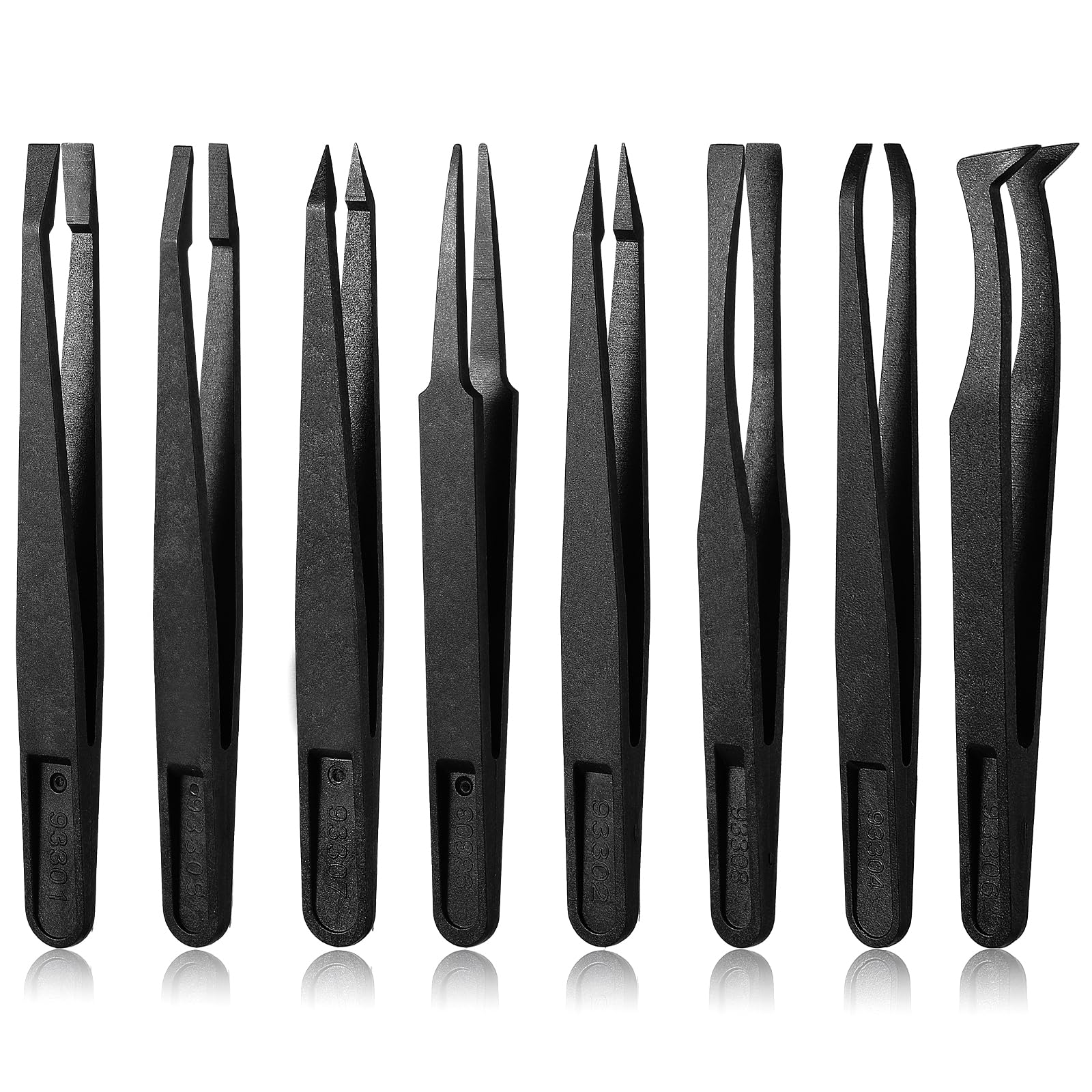 8 Pcs Venus Fly Trap Feeding Tweezers, Carnivorous Plant Feeding Tongs Straight and Curved Food Tongs for Flytraps Pitcher Plants Butterwort Reptile Feeding (4.6Inch)[Amazon-developed Certification] Compact by Design