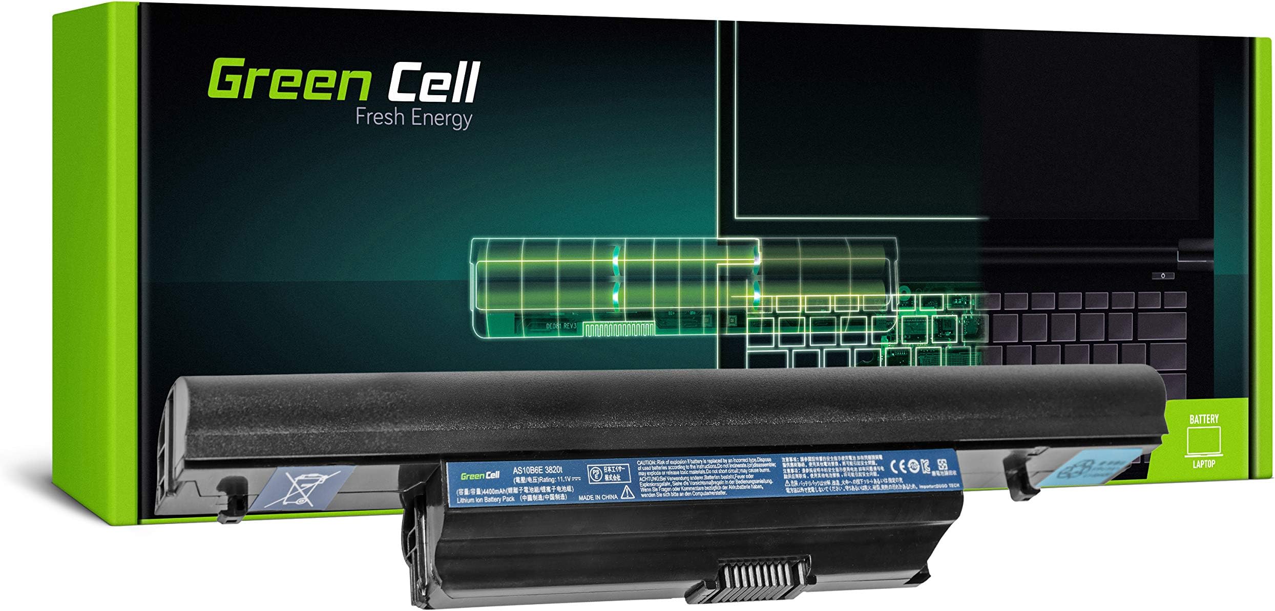 Green Cell Laptop Battery AS10B7E AS10B71 AS10B73 AS10B75 AS10B31 AS10B3E AS01B41 AS10B51 for Acer Aspire 5820 5820T 5820TG 5820TZG 3820TG 4820TG 5745G 5820G 5820TZ 7250 7339 7739 7739G 7739Z 7745G