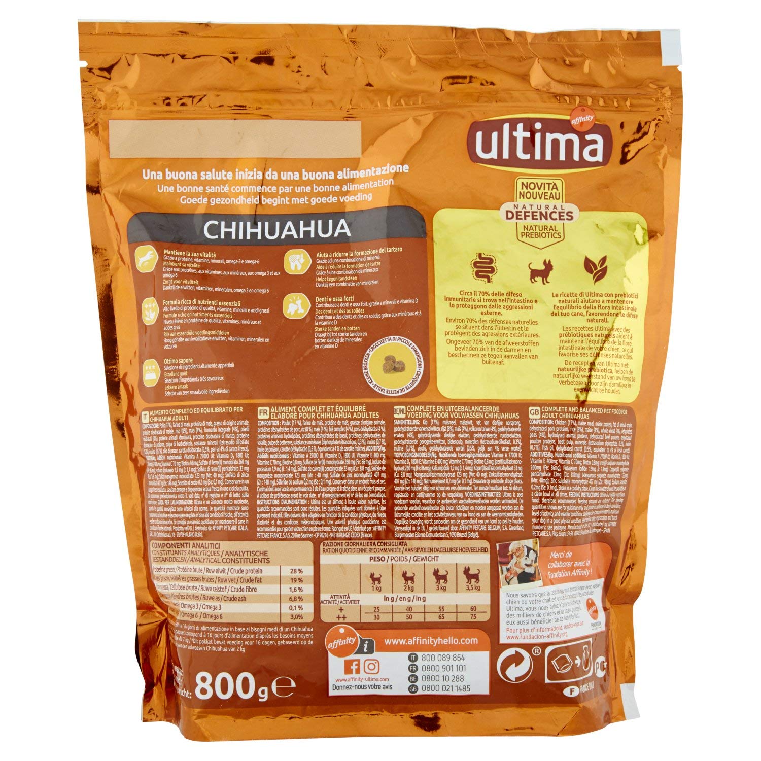 Ultima - Chihuahua Hundefutter - 800 g : Amazon.de: Haustier