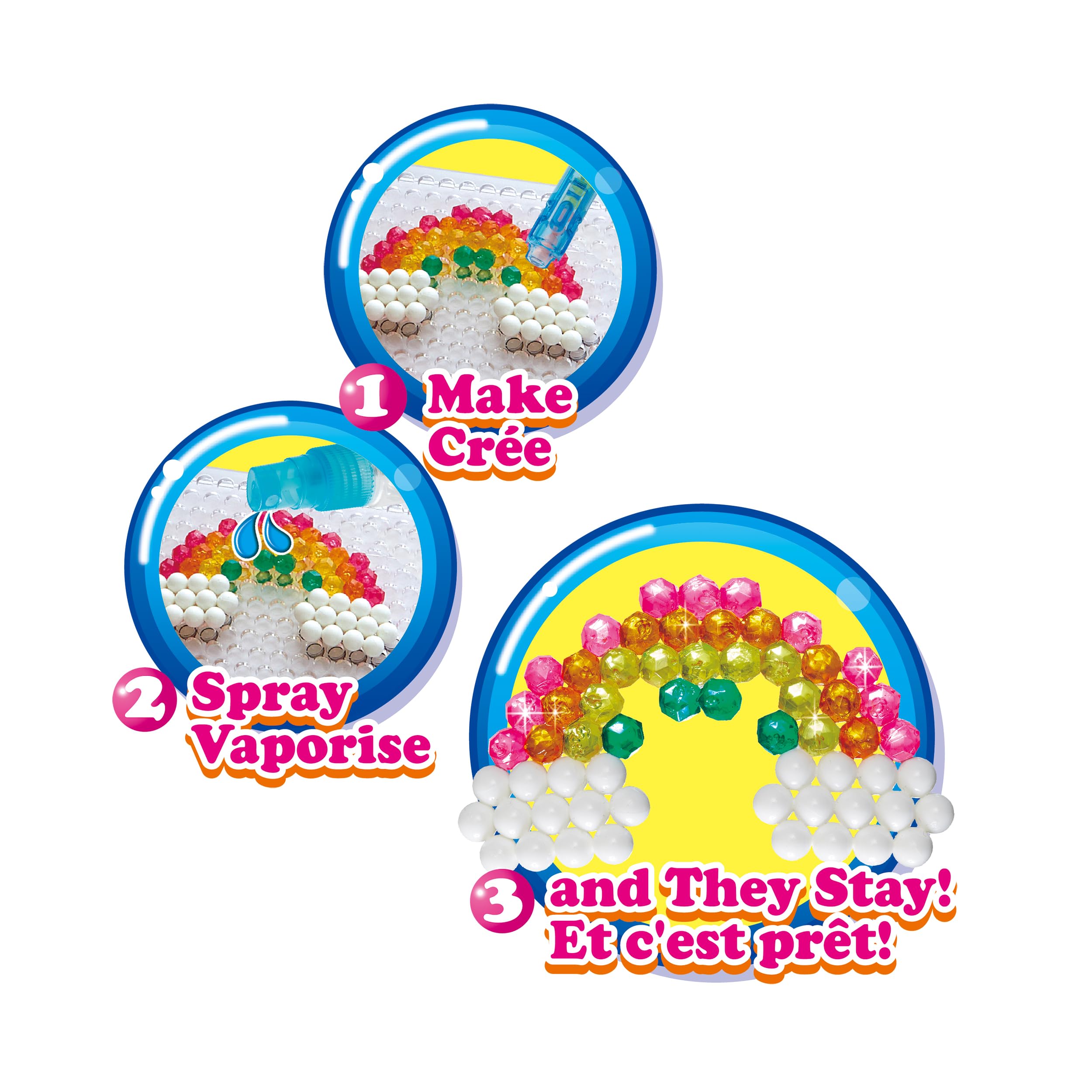 Aquabeads 31502 Pack Perline Gigante - Ricarica Colori Set Artigianato - Plastica - Stella - Multicolore