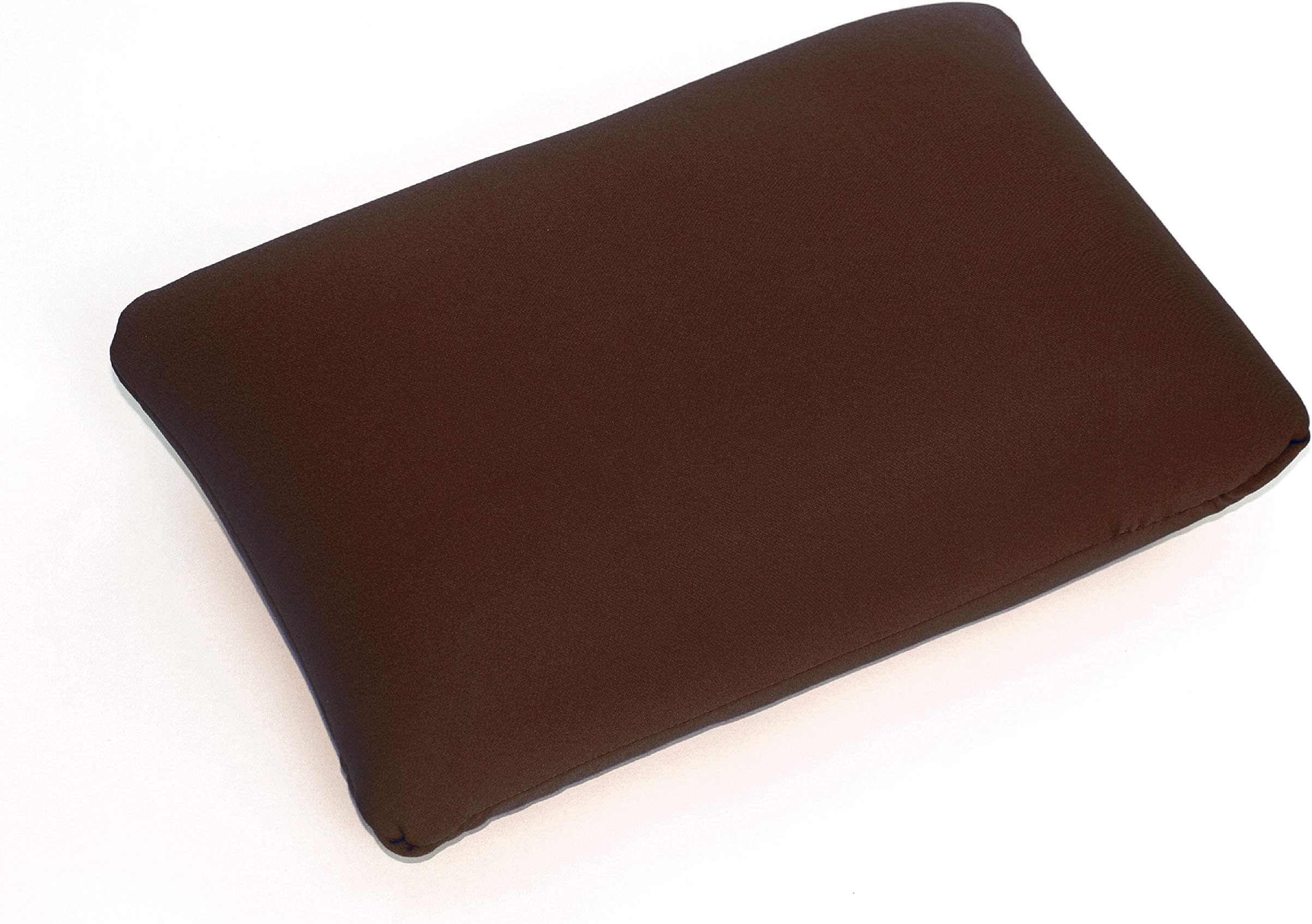 Cushie Pillows 13.5 inches x 10 inches Microbead Squishy/Flexible/Comfortable Rectangle Pillow - Brown