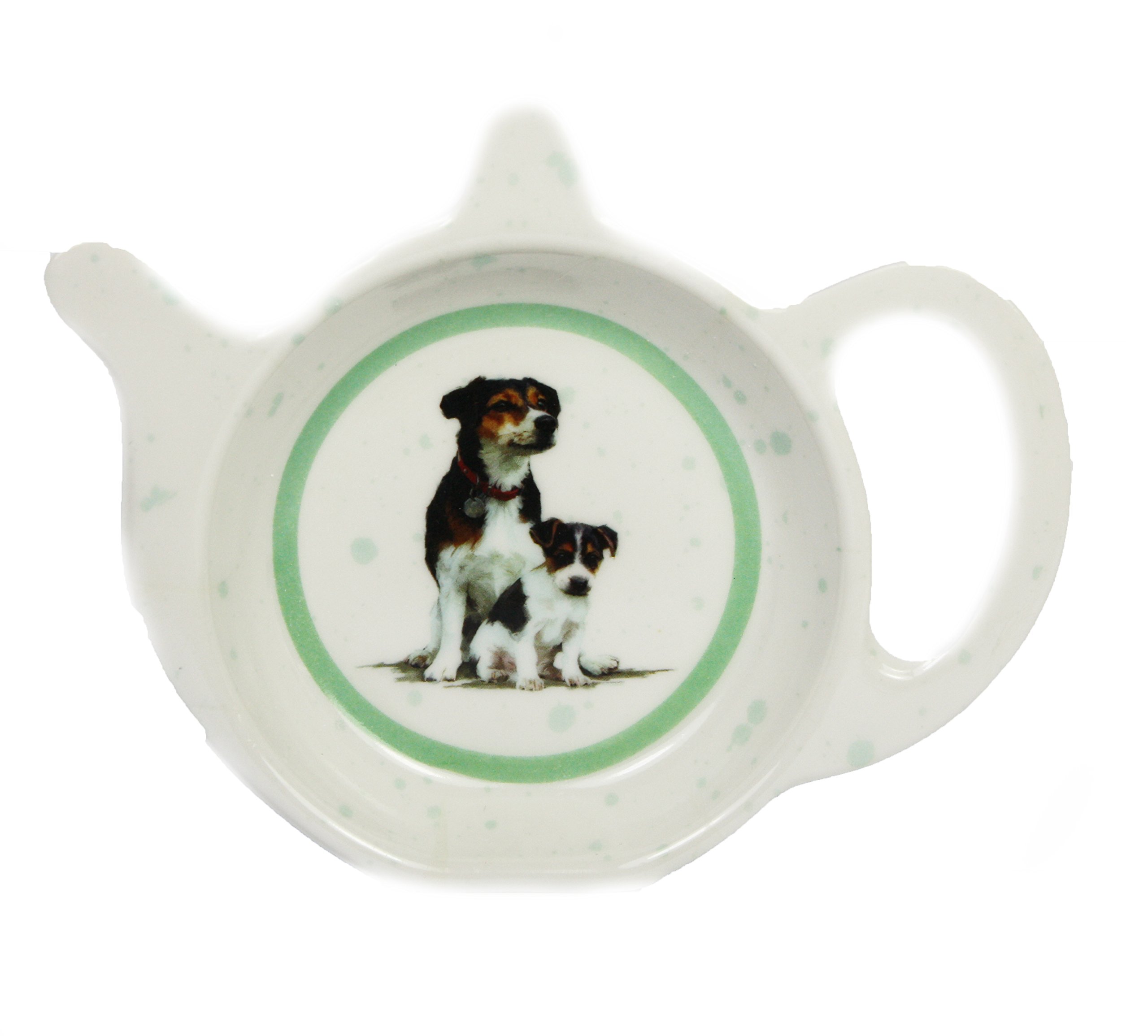 Jack Russell and Puppy, Teabag Tidy