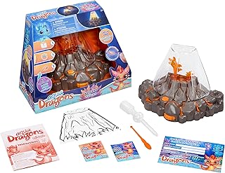 Aqua Dragons Volcano | Build an Aquatic Ecosystem, Watch Prehistoric Pets Hatch & Grow | Science Kit with LED Light-Up Tank | Includes Exclusive RED Aqua Dragons | Ages 6+