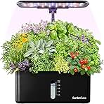 Hydroponics Growing System Indoor Garden: Herb Garden Kit Indoor with LED Grow Light Quiet Smart Water Pump Automatic Timer Healthy Fresh Herbs Vegetables - Hydroponic Planter for Home Kitchen Office