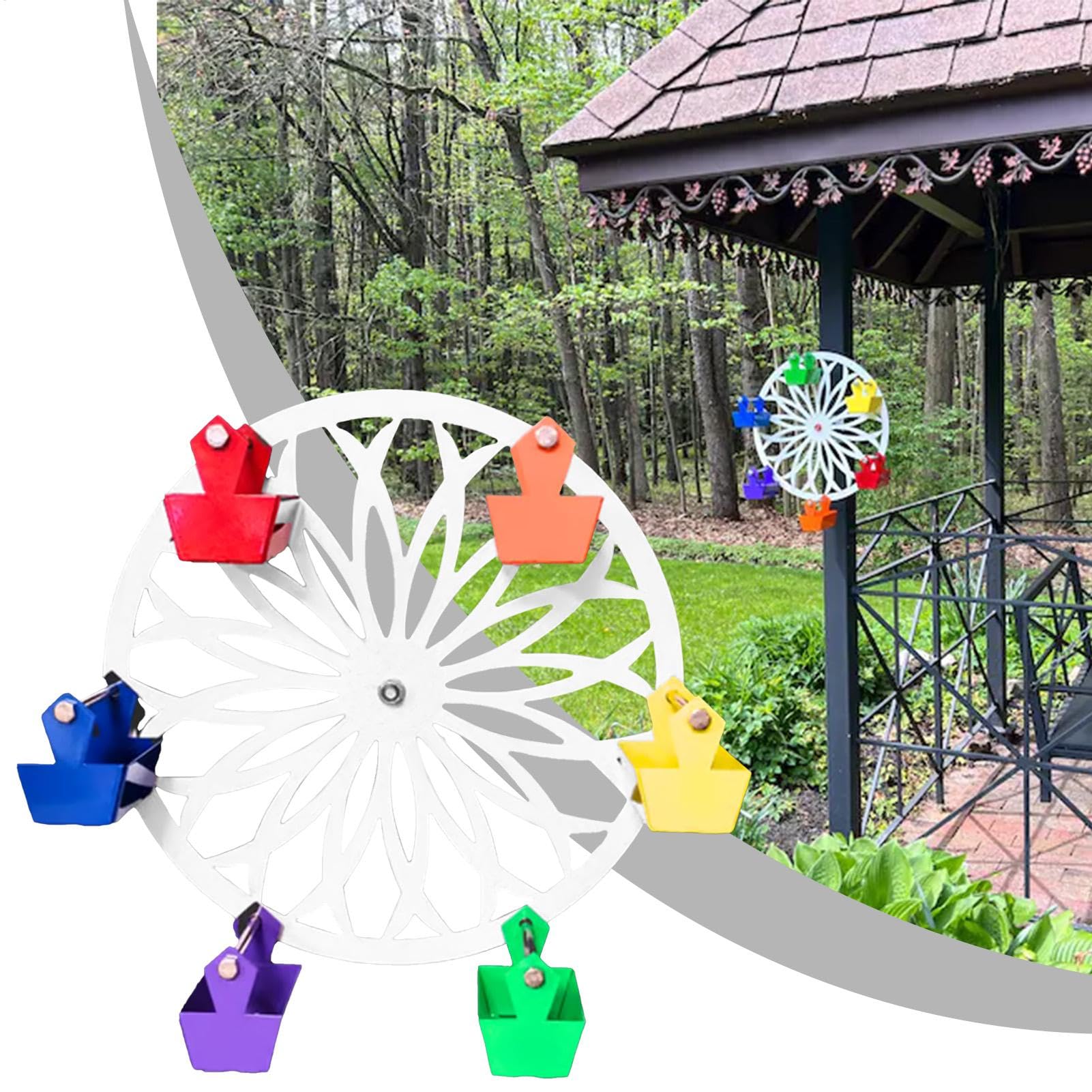 s para Pájaros De Exterior Rotatorio Creativo para Colibríes | Juguetes de Forrajeo para Loros Decoración de Jardín para Amantes de las Aves