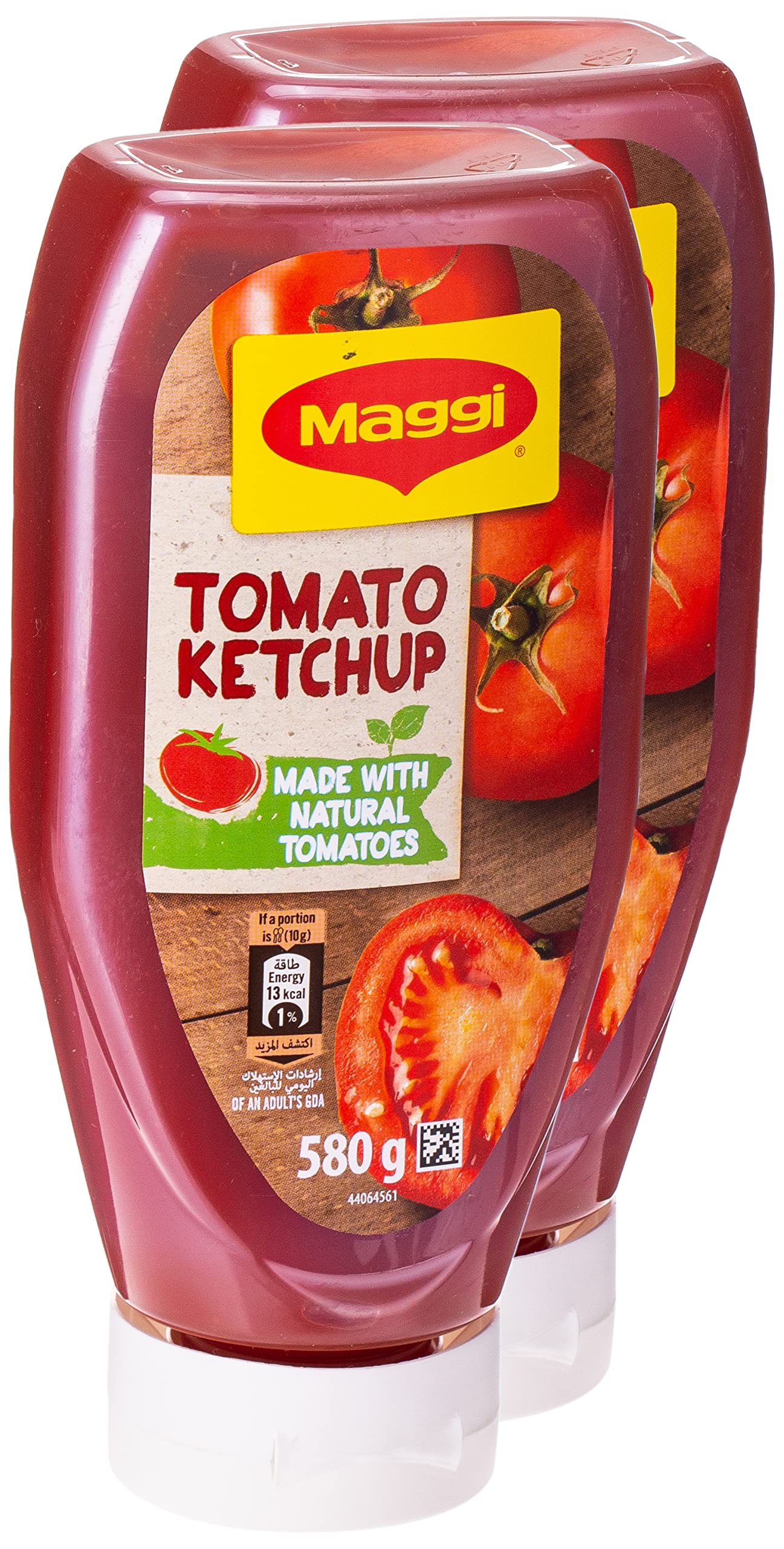 Maggi Tomato Ketchup Bottle, 580g  x 2, Red