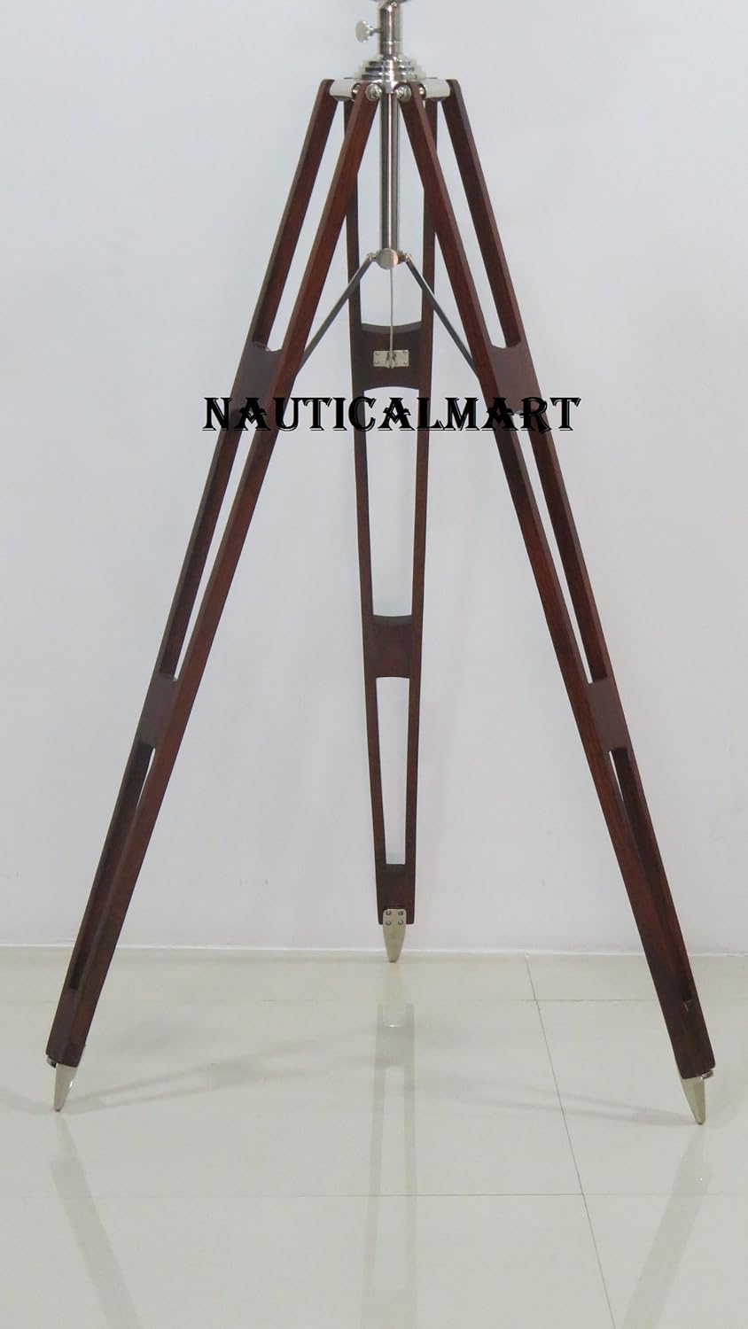 Al-Nurayn Home Improvement Classical Designer Searchlight with Teak Wood Tripod