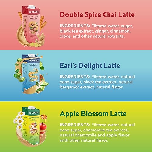 Miniatura 8 de STASH Earl's Delight Latte - Concentrado de té negro a base de plantas sin lácteos, con cafeína, 32 onzas líquidas, 5 porciones