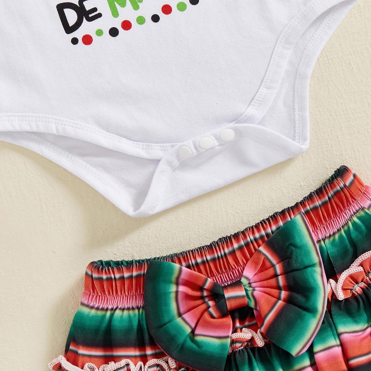 BeQeuewll Newborn Baby Girl Easter Outfit Bunny Clothes Romper+Bloomers Tutu Skirt+Socks+Headband Set First Easter Outfit - Image 6