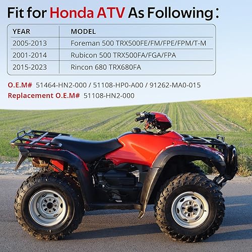 Miniatura 2 de Kit de bujes de brazo delantero izquierdo y derecho superior A compatible con Honda Foreman 500 2005-2013 Rubicon 500 2001-2014 Rincon 680 2015-2023