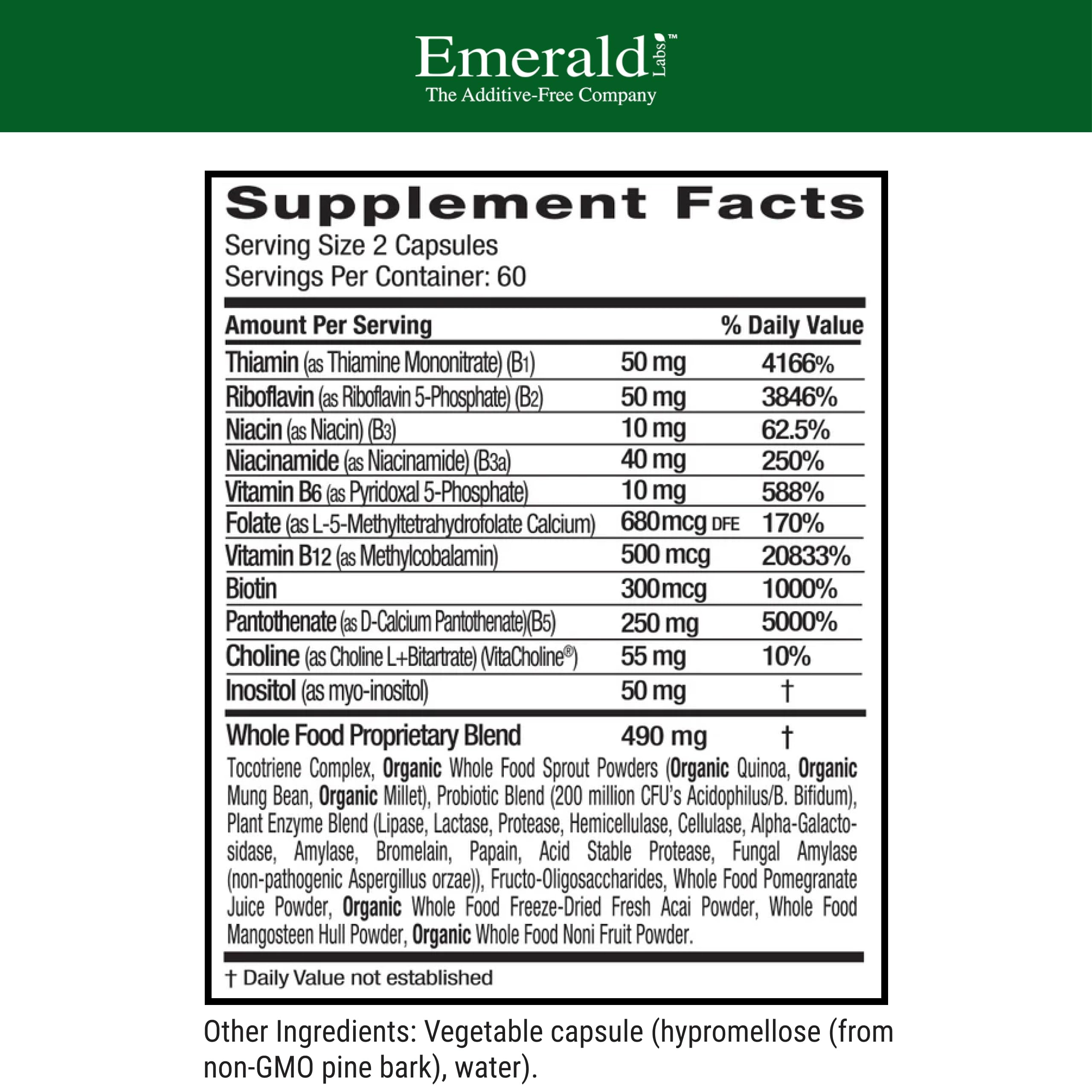 EMERALD LABS B-Healthy, 120 Capsules — Amazon image 2