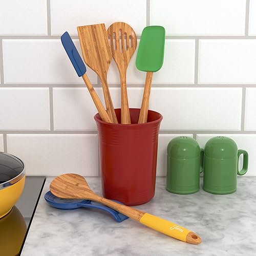 Miniatura 10 de Cambridge 6384X9FSTA94NR Fiesta Bamboo - Juego de utensilios de silicona (5 piezas)