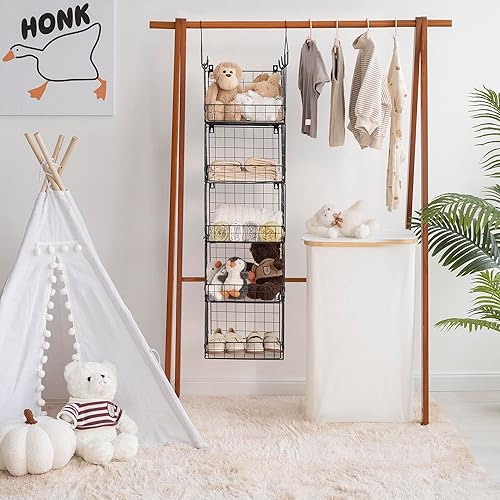 Miniatura 2 de GRANNY SAYS Organizador colgante de armario de 5 niveles, organizadores de armario y almacenamiento, estantes colgantes para armario, organizador de