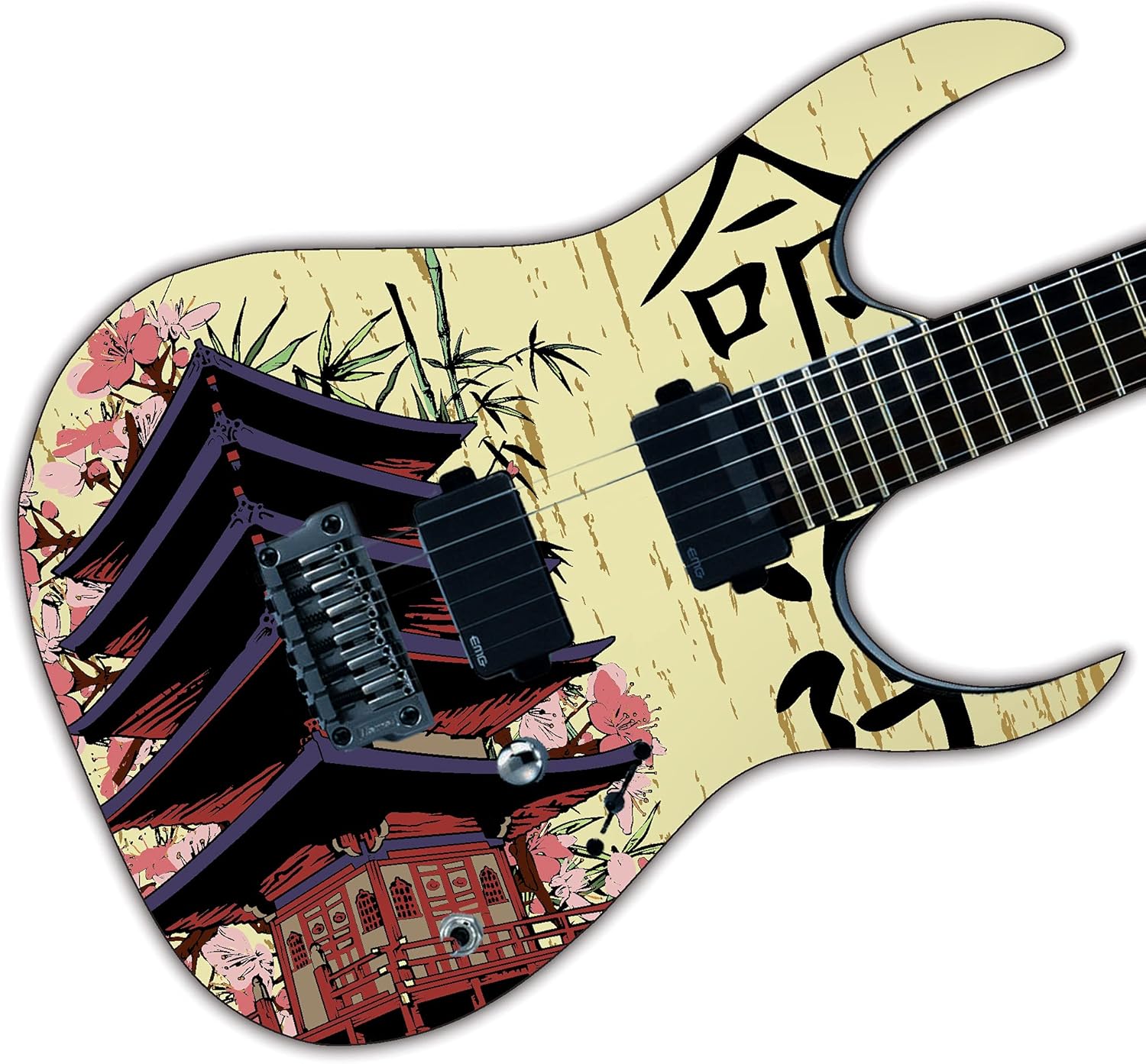 Guitar, Bass or Acoustic Custom Wrap Laminated Vinyl Decal Sticker The Minka GS76