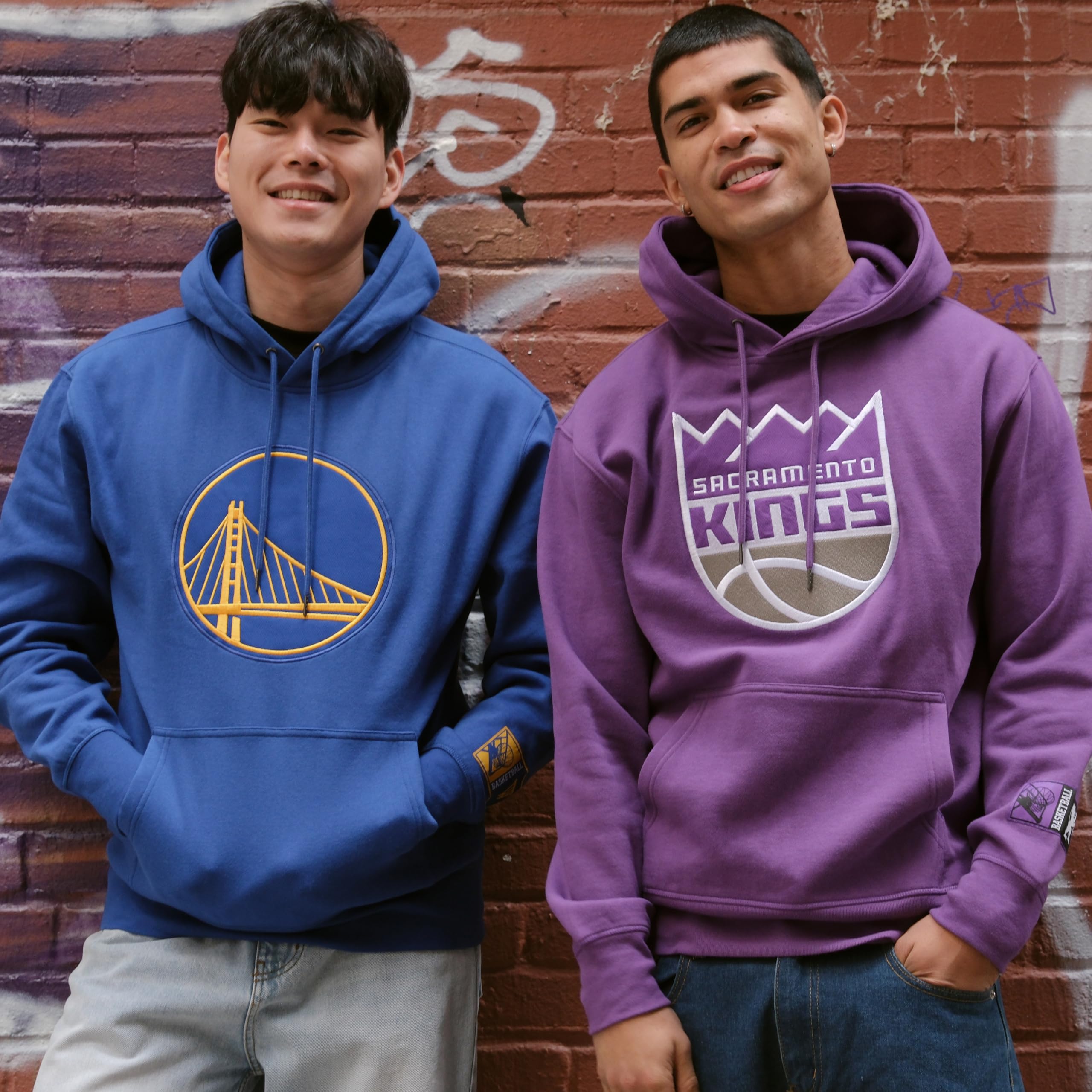 Ultra Game Sudadera con capucha bordada clásica oficial de la NBA para adultos, Los Angeles Lakers, color del equipo, talla M