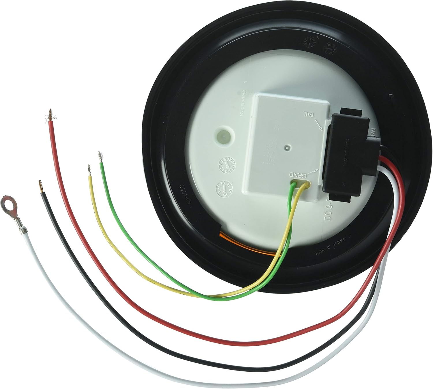 Buyers Products SL41AR, 4 Inch Quad Flash Amber Round Recessed LED Strobe Light SAE J595 Class 2 12–24V IP67 Rated Grommet Mount Warning Light for Trucks Trailers Utility Vehicles