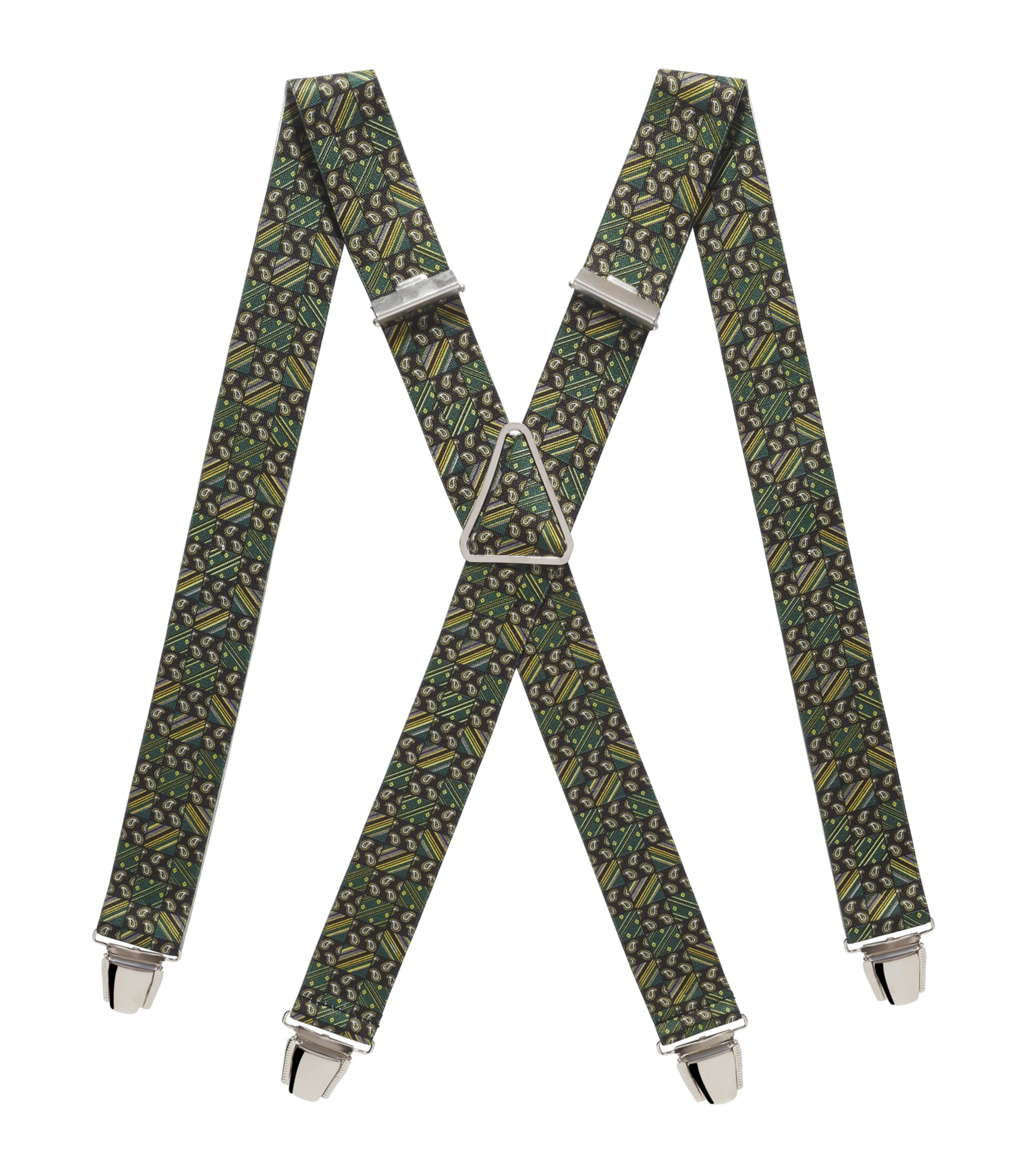 PIERROT Bretelles Homme Larges Made in France - Elastique Ultra Résistant & 4 Clips Extra Fort en X - Taille Ajustable Jusqu’à 130cm - Garantie à Vie - Fabrication Artisanale