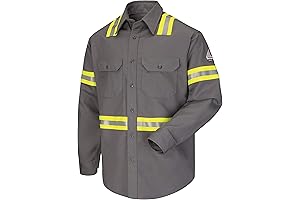 Men's FR Enhanced Visibility Uniform Shirt: Bulwark of Protection and Visibility