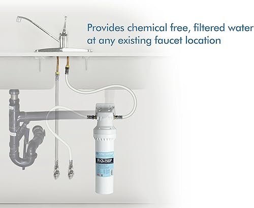 Miniatura 4 de APEC - Sistema de filtración de agua para debajo del fregadero de alta capacidad e inhibidor de báscula, filtro fabricado en Estados Unidos de