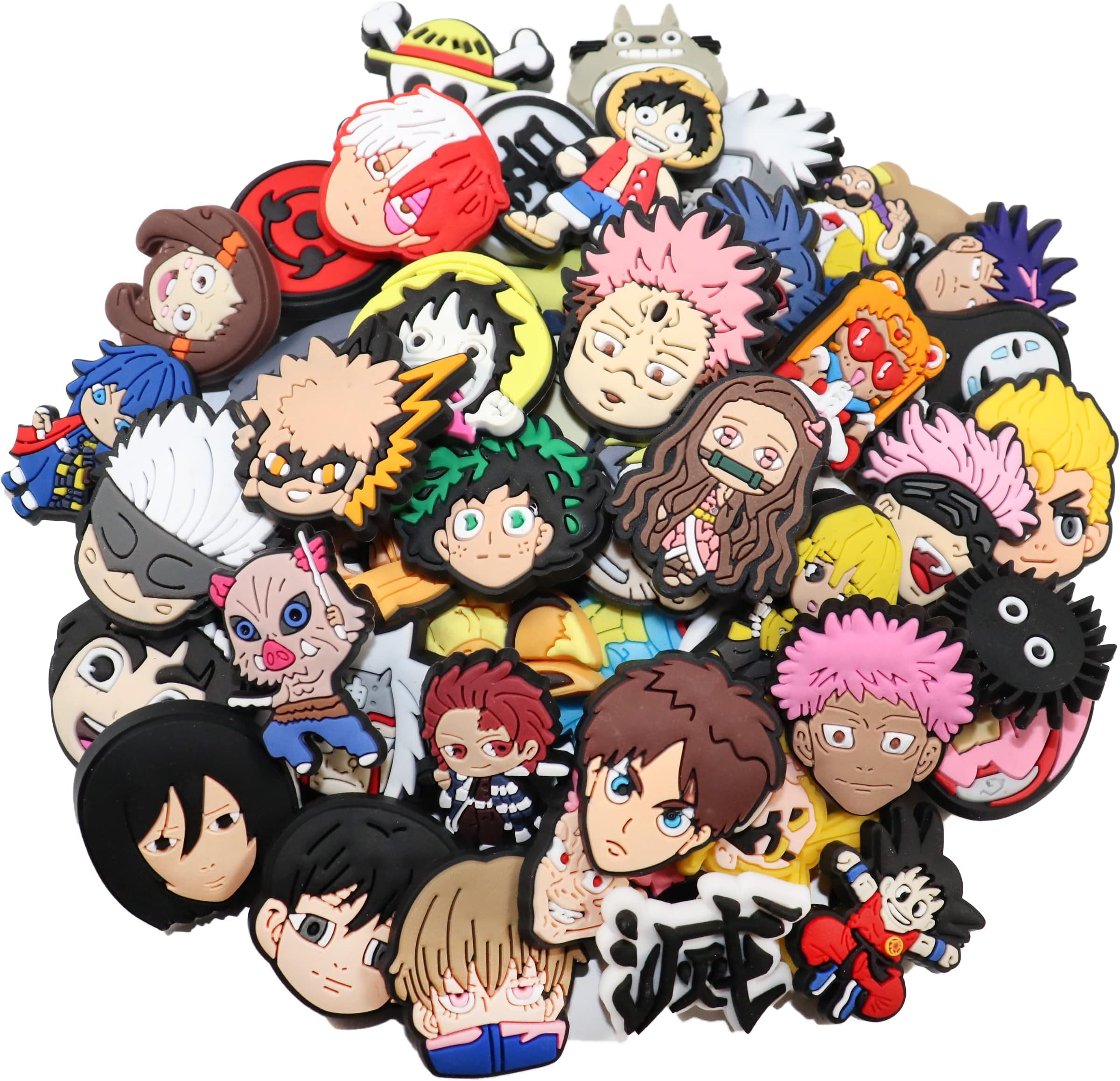 50pcs Pack Anime Shoe Charms PVC Different unisex-adult for Decoration party favors
